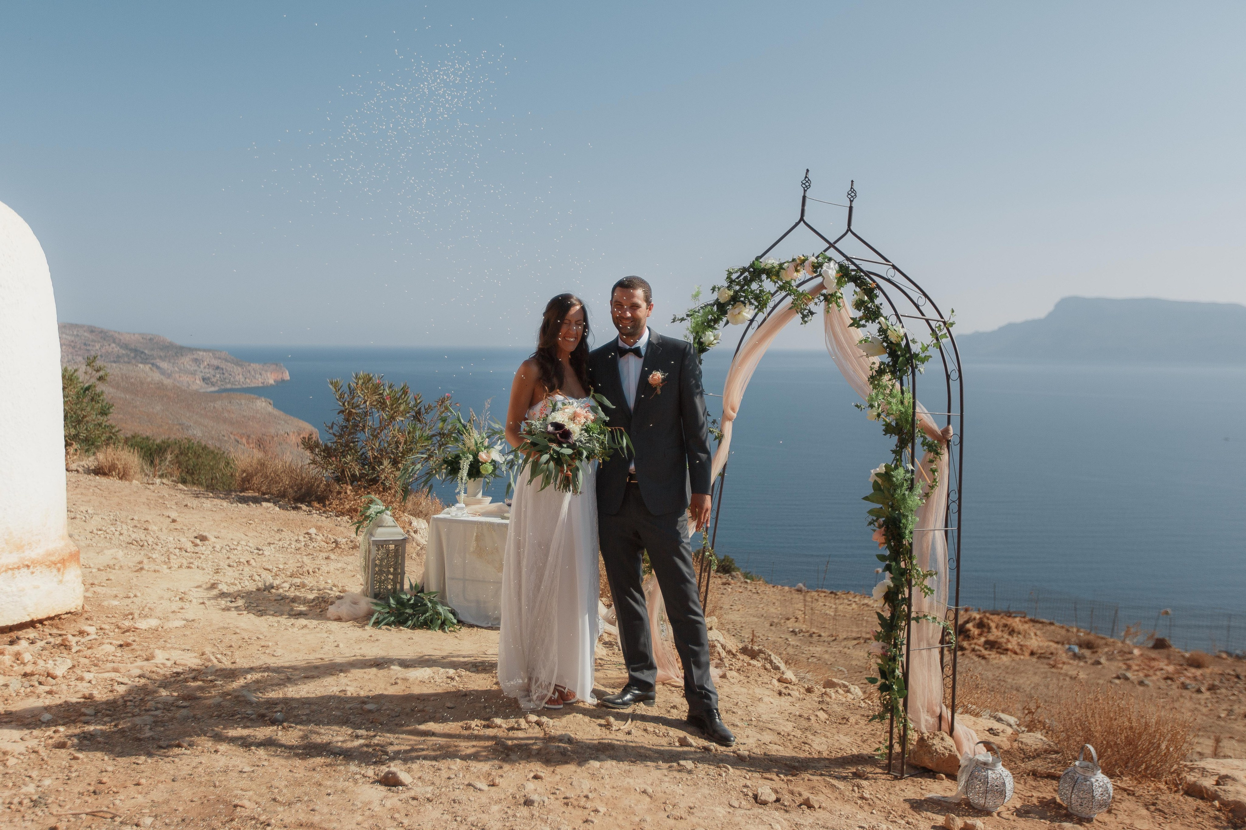Marino & Steffi, Crete. Denny Savon — Photographer in Santorini | Weddings, Love Stories & Flying Dress
