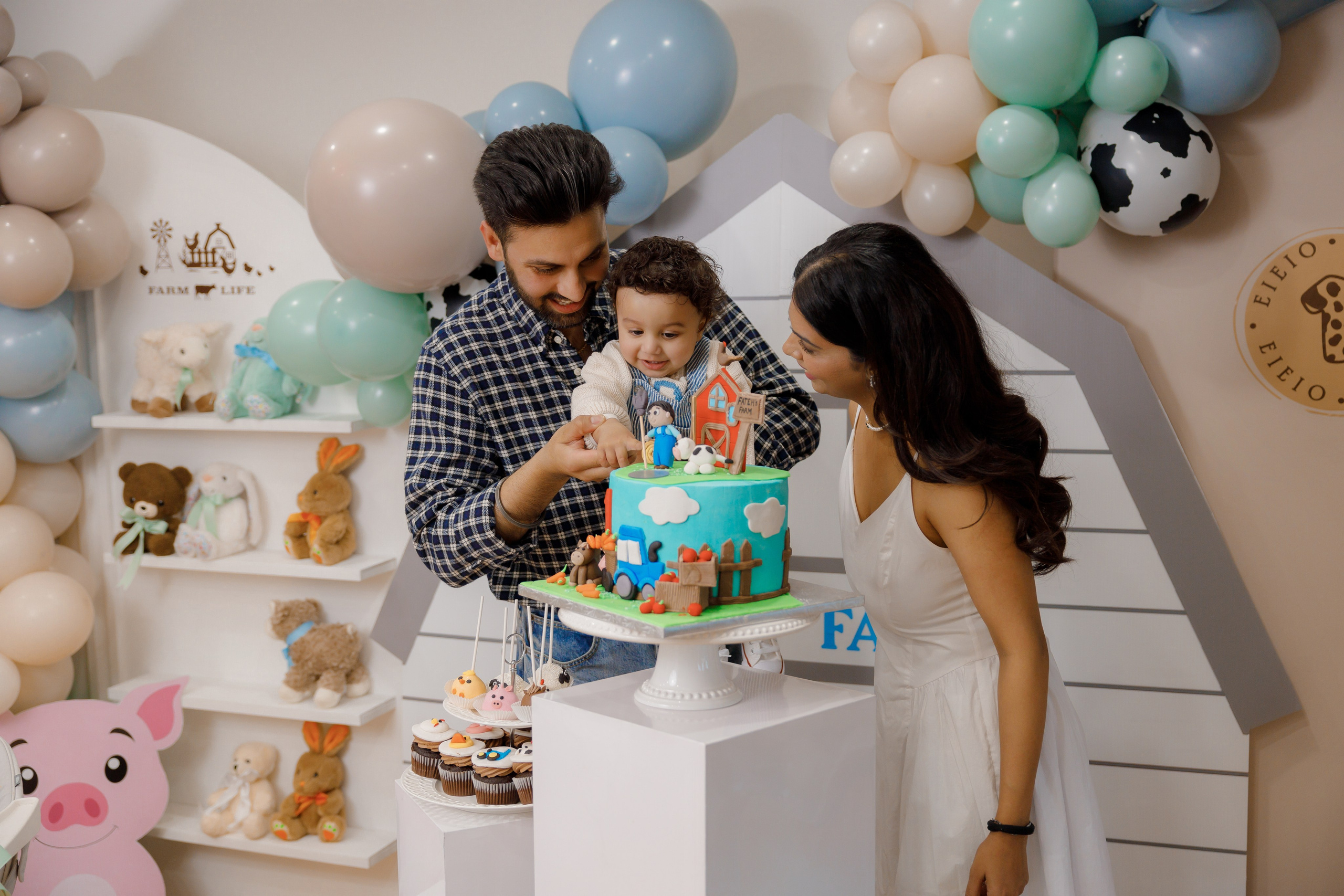 Fateh’s 1st birthday. Home