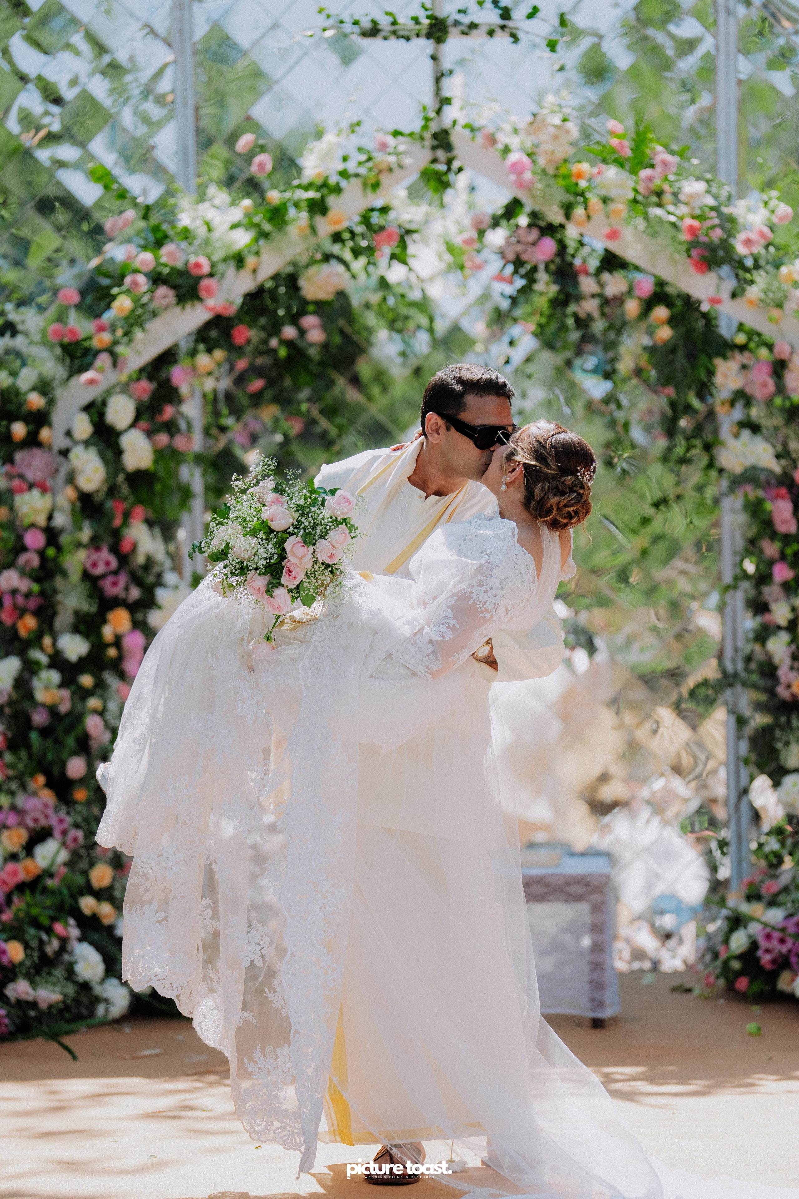 Blessing of Rajiv & Aashna. Fine art Wedding Photographers in India & Canada