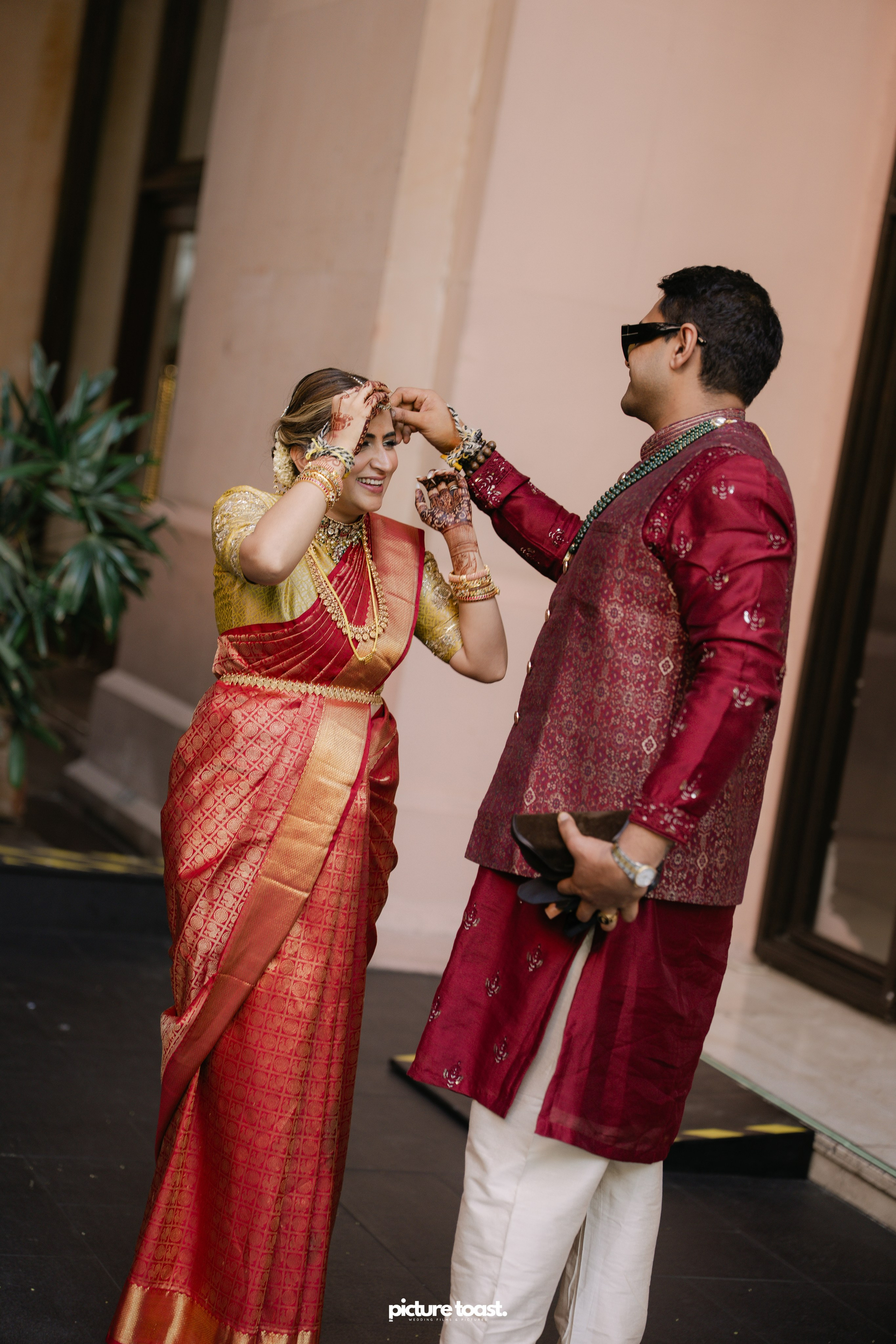 South Indian Wedding Ft. Aashna & Rajiv. Fine art Wedding Photographers in India & Canada