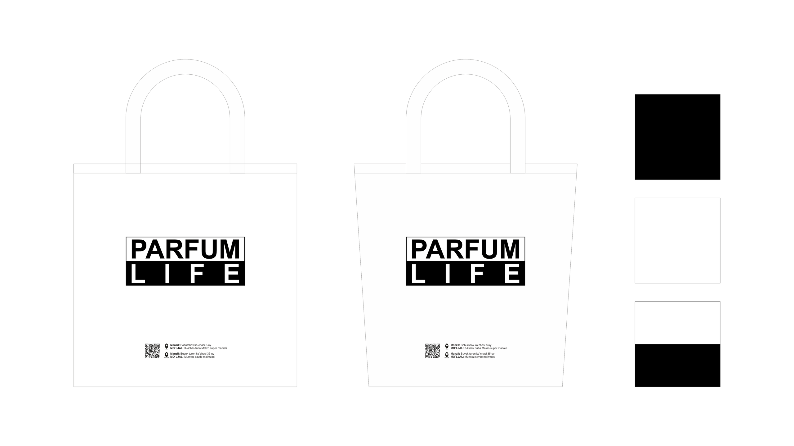 Parfum Life — Logotip / Qadoq dizayni. Dirov — Hayot Khodirov