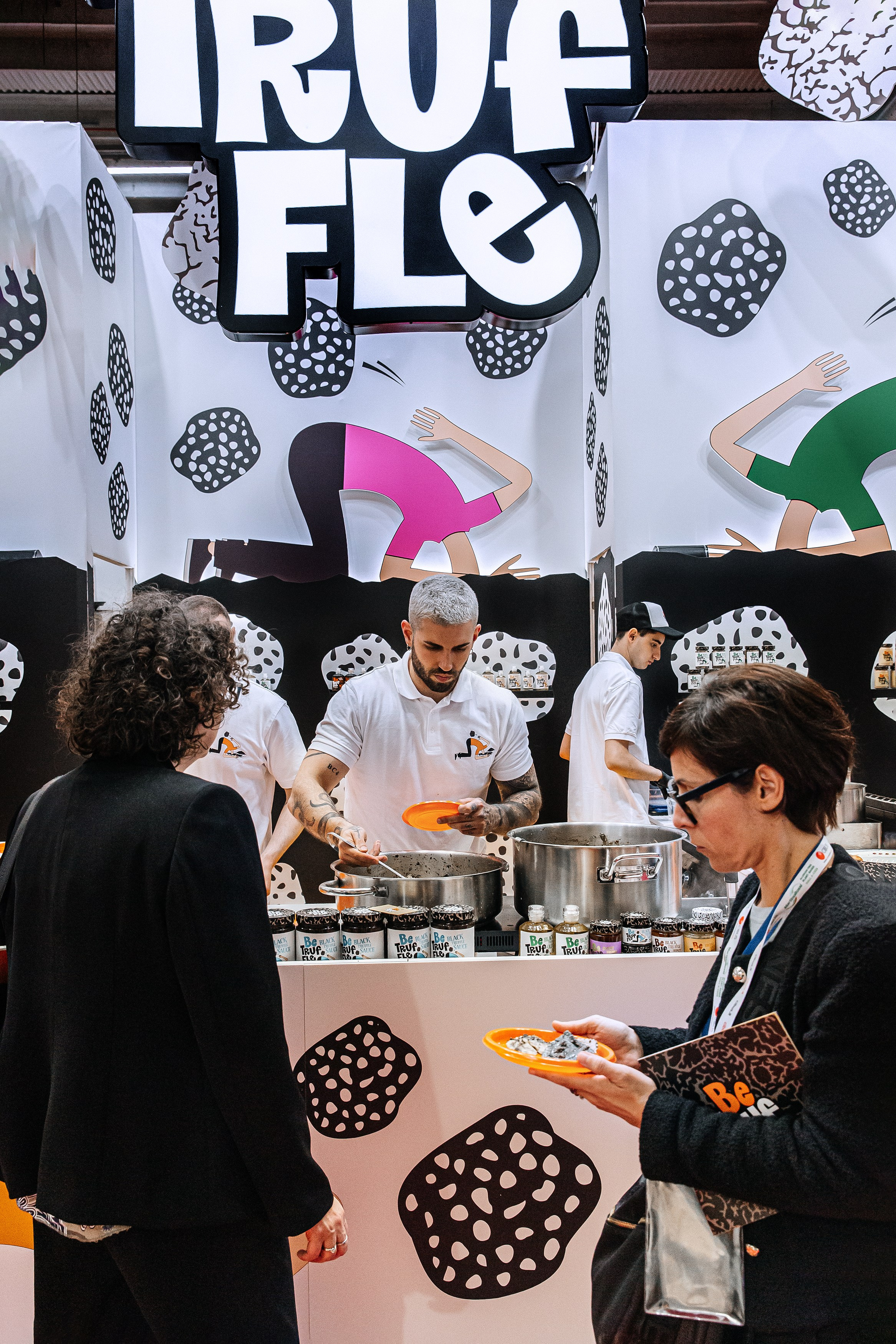 Stand dell'azienda Be Truffle  alla fiera Cibus 2024 a Parma