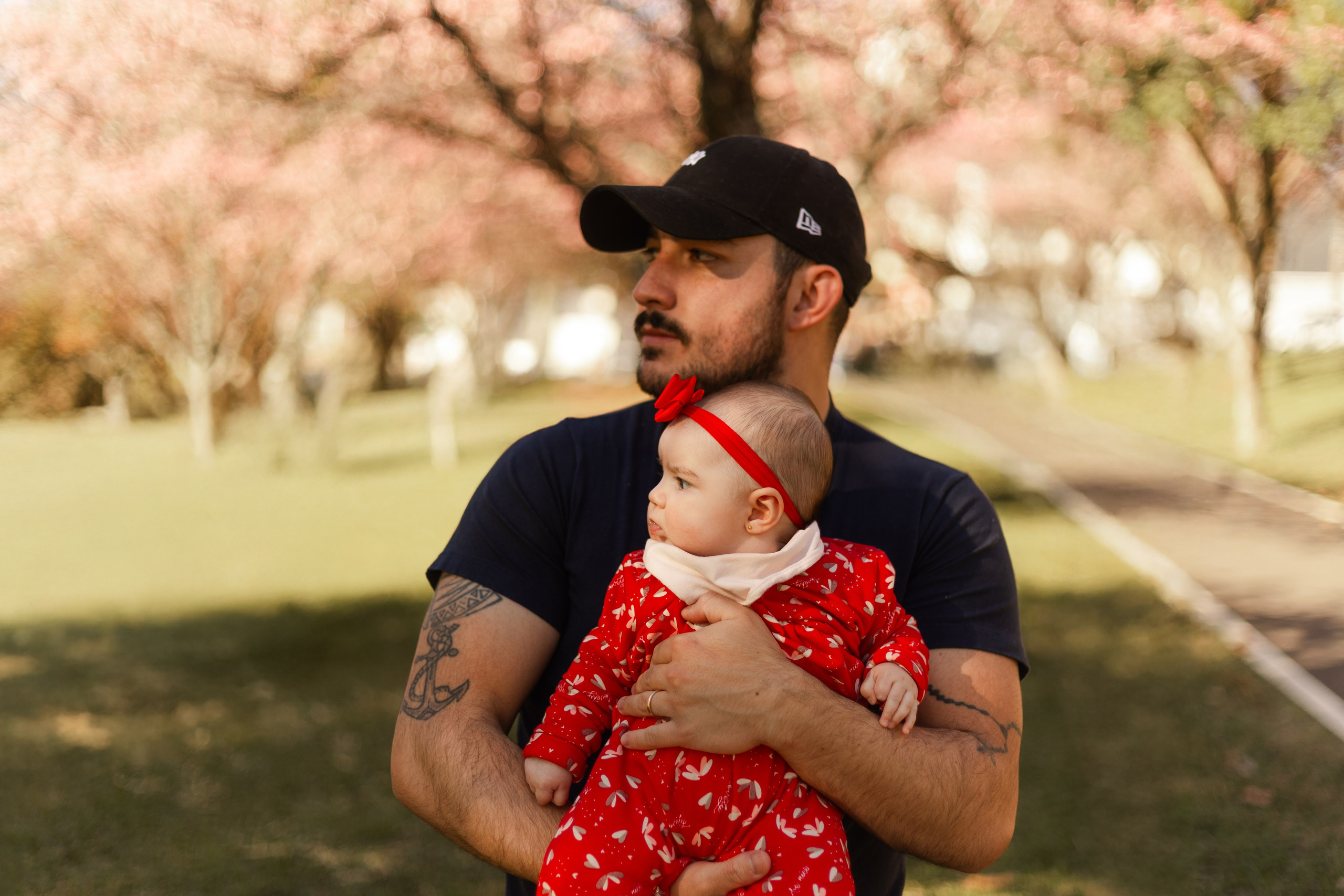 Minha familia nas cerejeiras