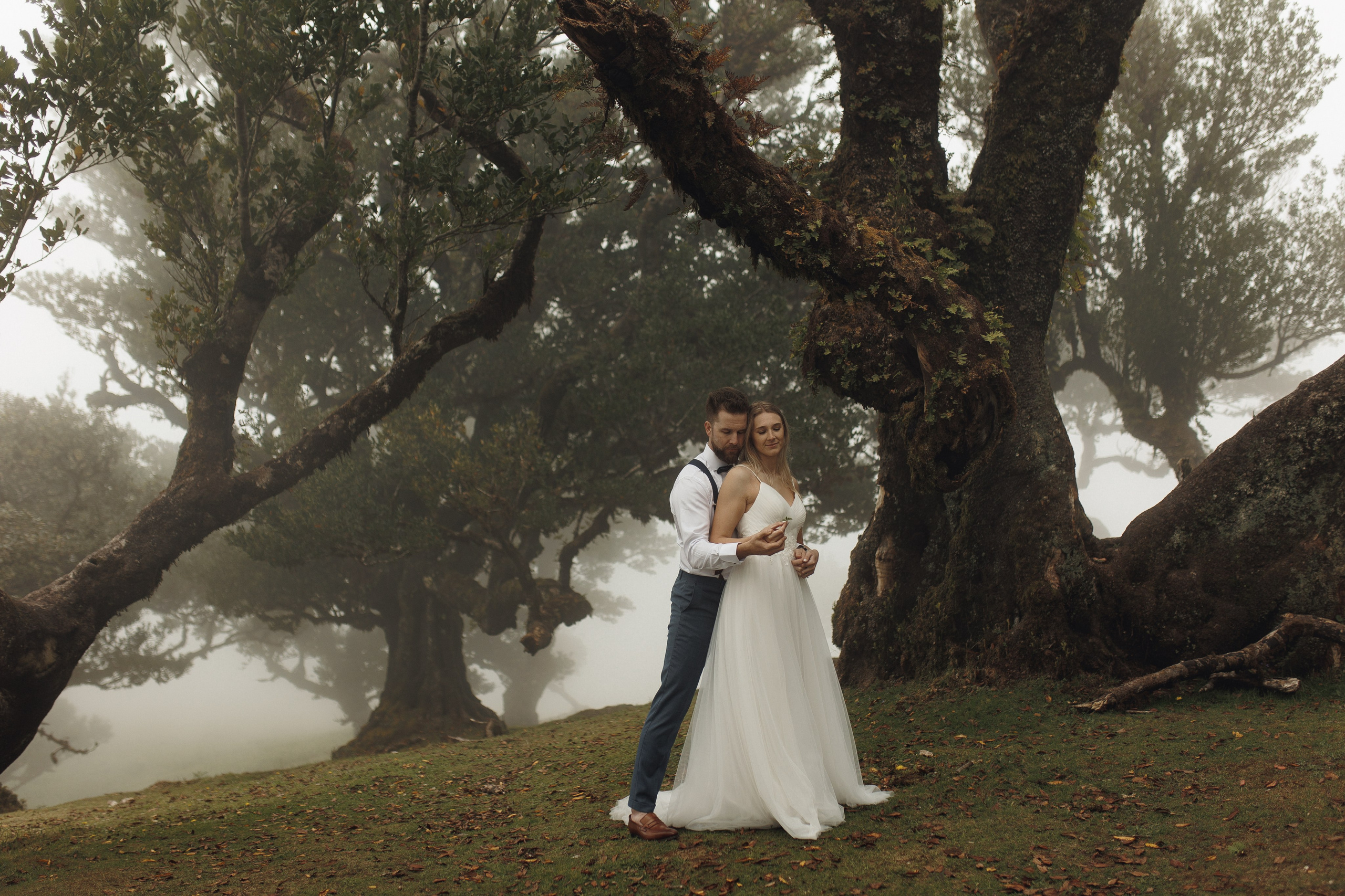 Wedding photographer captures romance in Fanal Forest Madeira