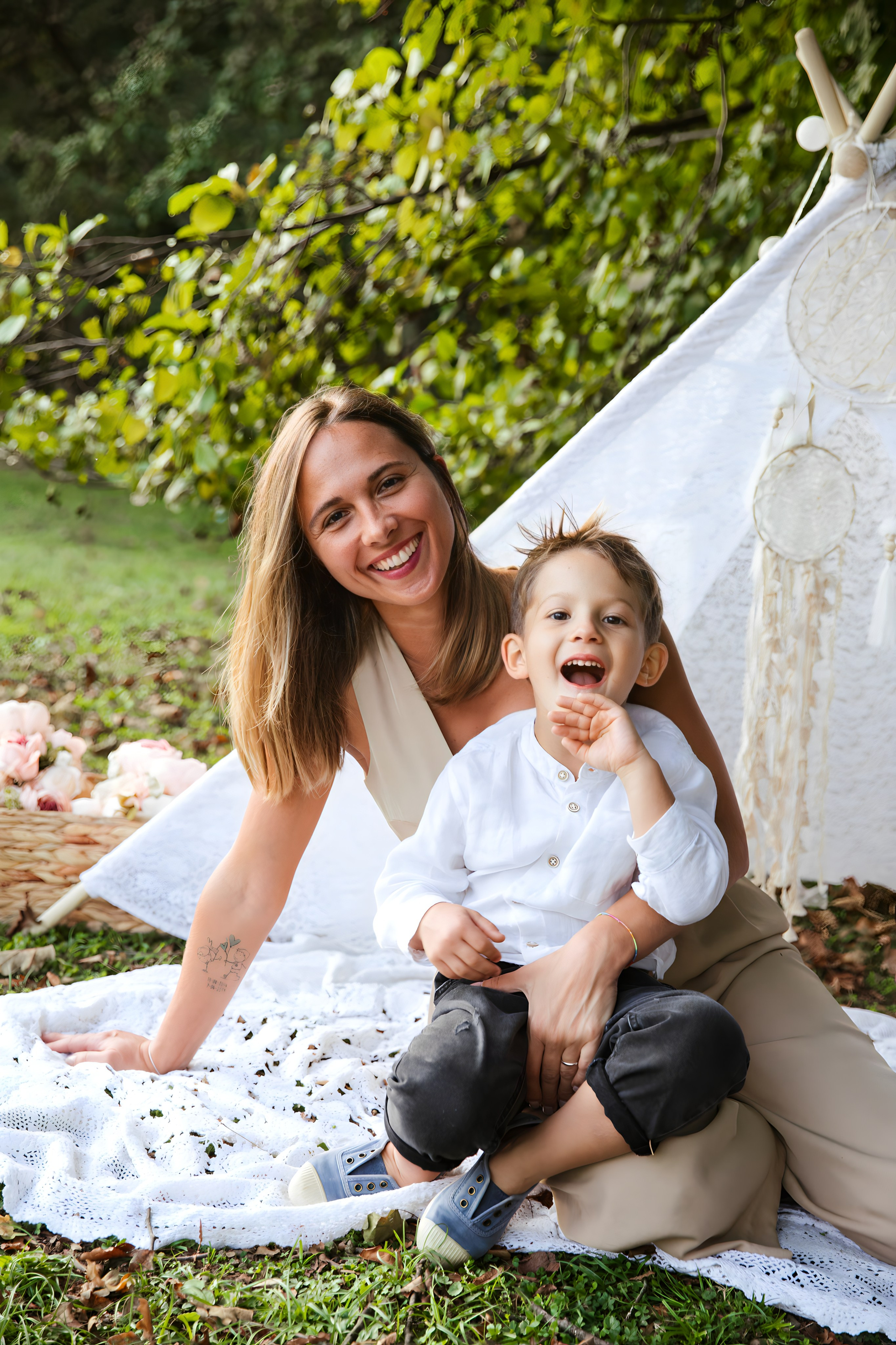 Maggie e la sua bellissima famiglia. Luci e Capricci Photography