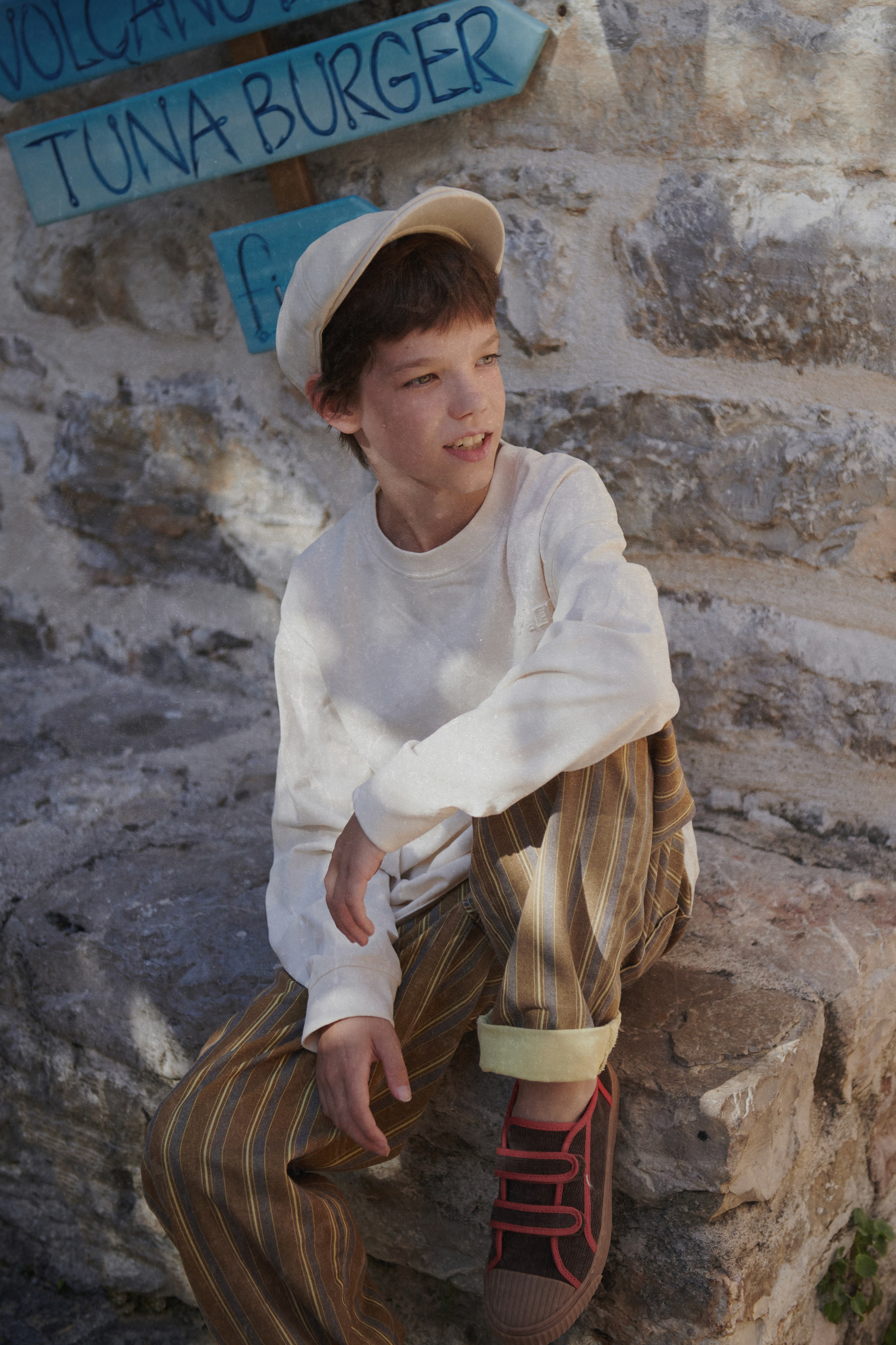 campaign shooting for kids clothing brand