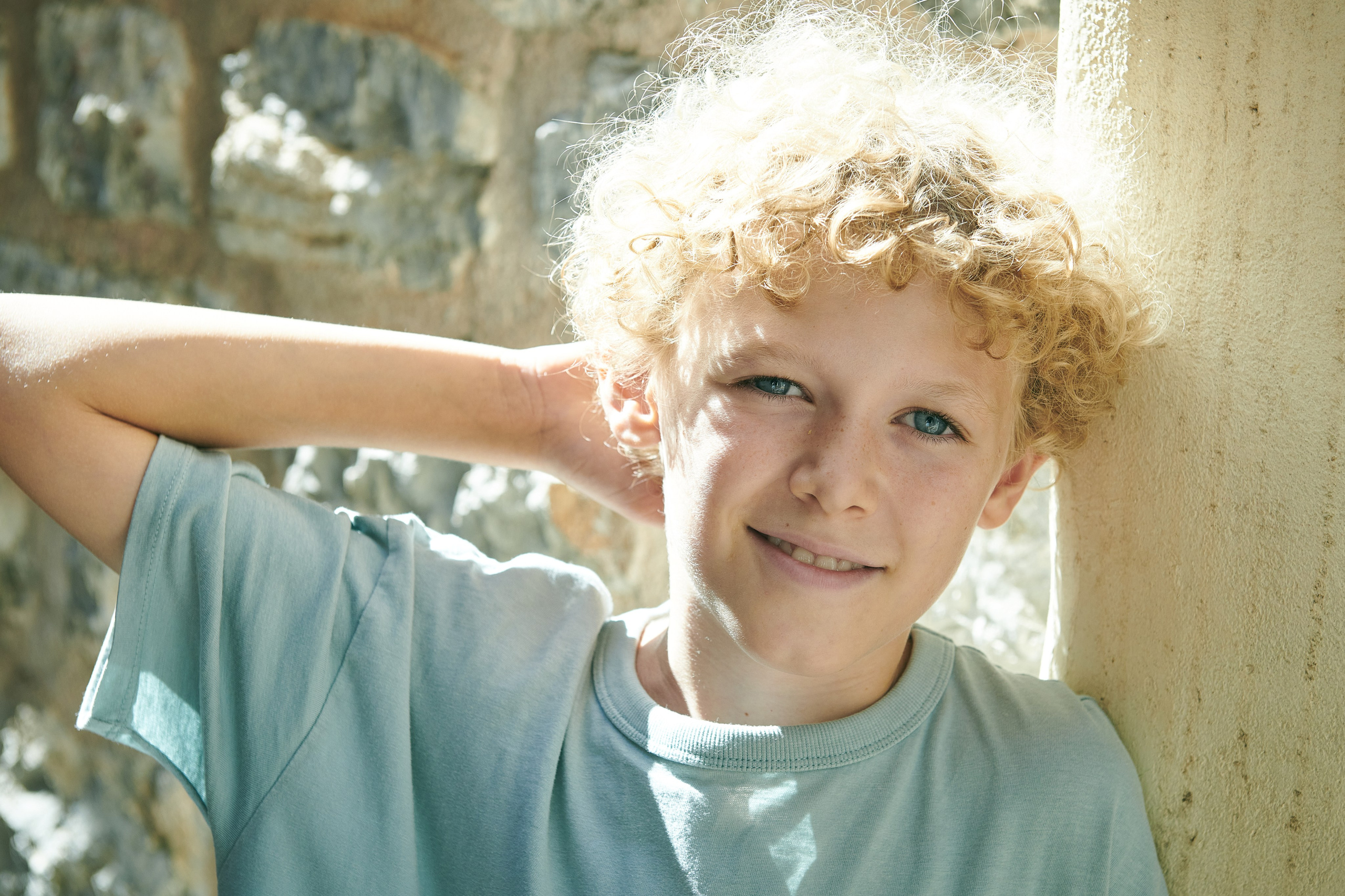 campaign shooting for kids clothing brand