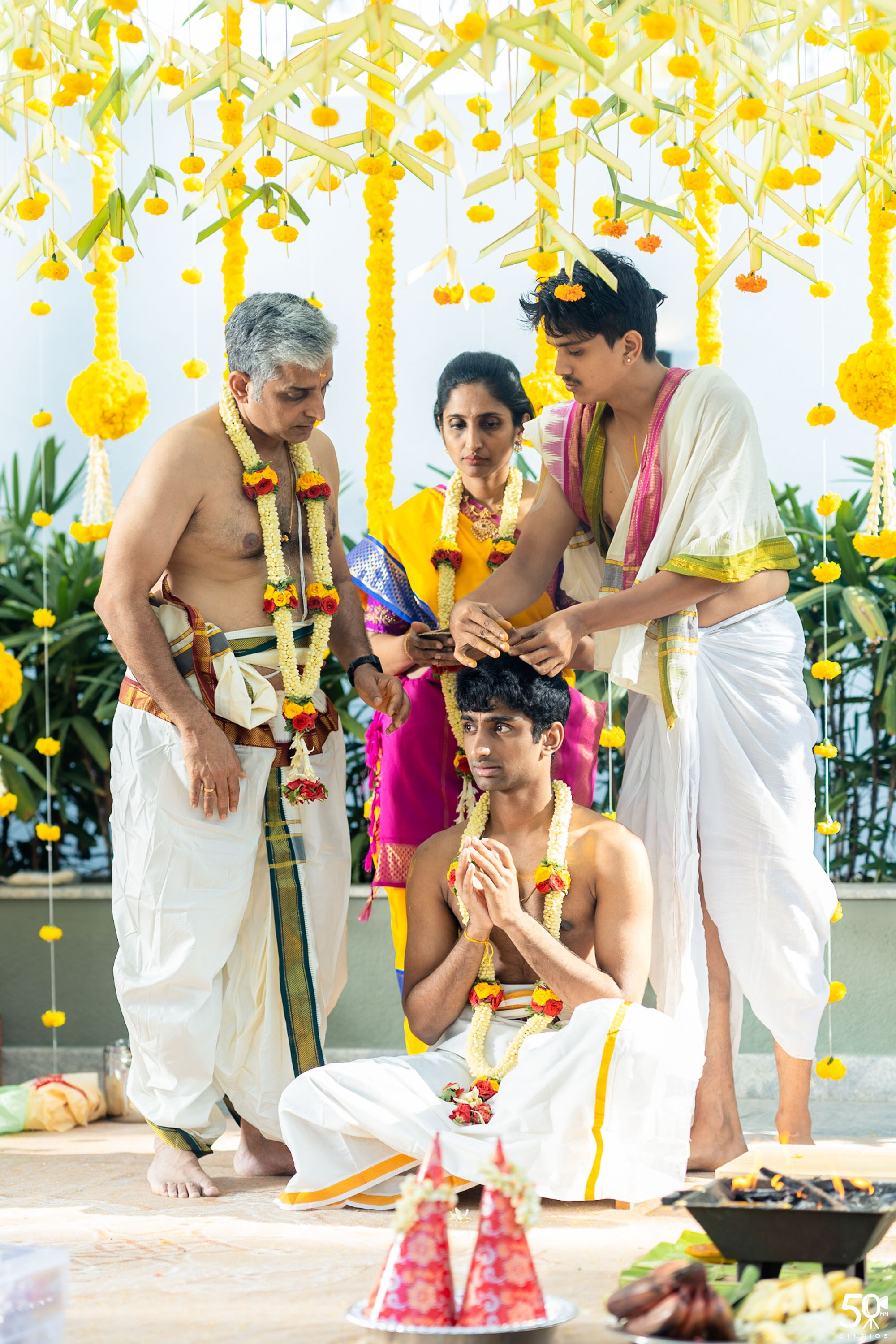 SANJAY AND SAKETH UPANAYANA. 50mm STUDIOS