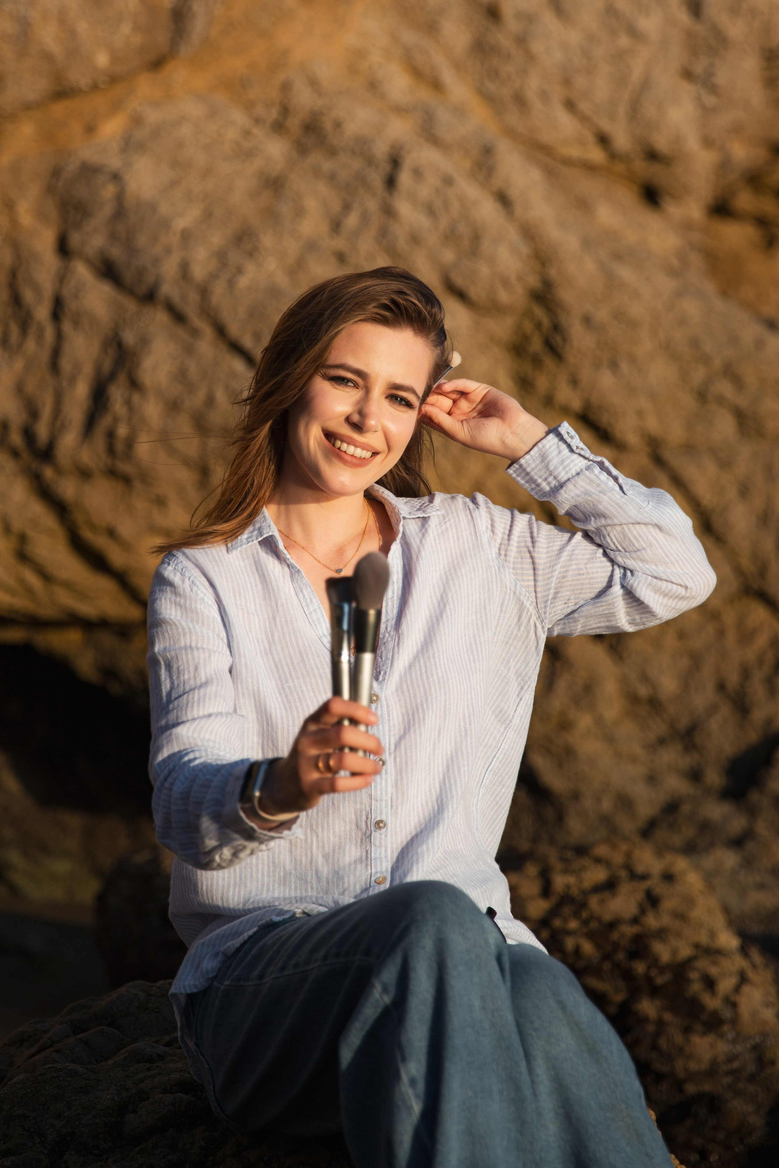 El Matador Beach Sunset Photoshoot. Los Angeles portrait photographer Valeria Kasatkina