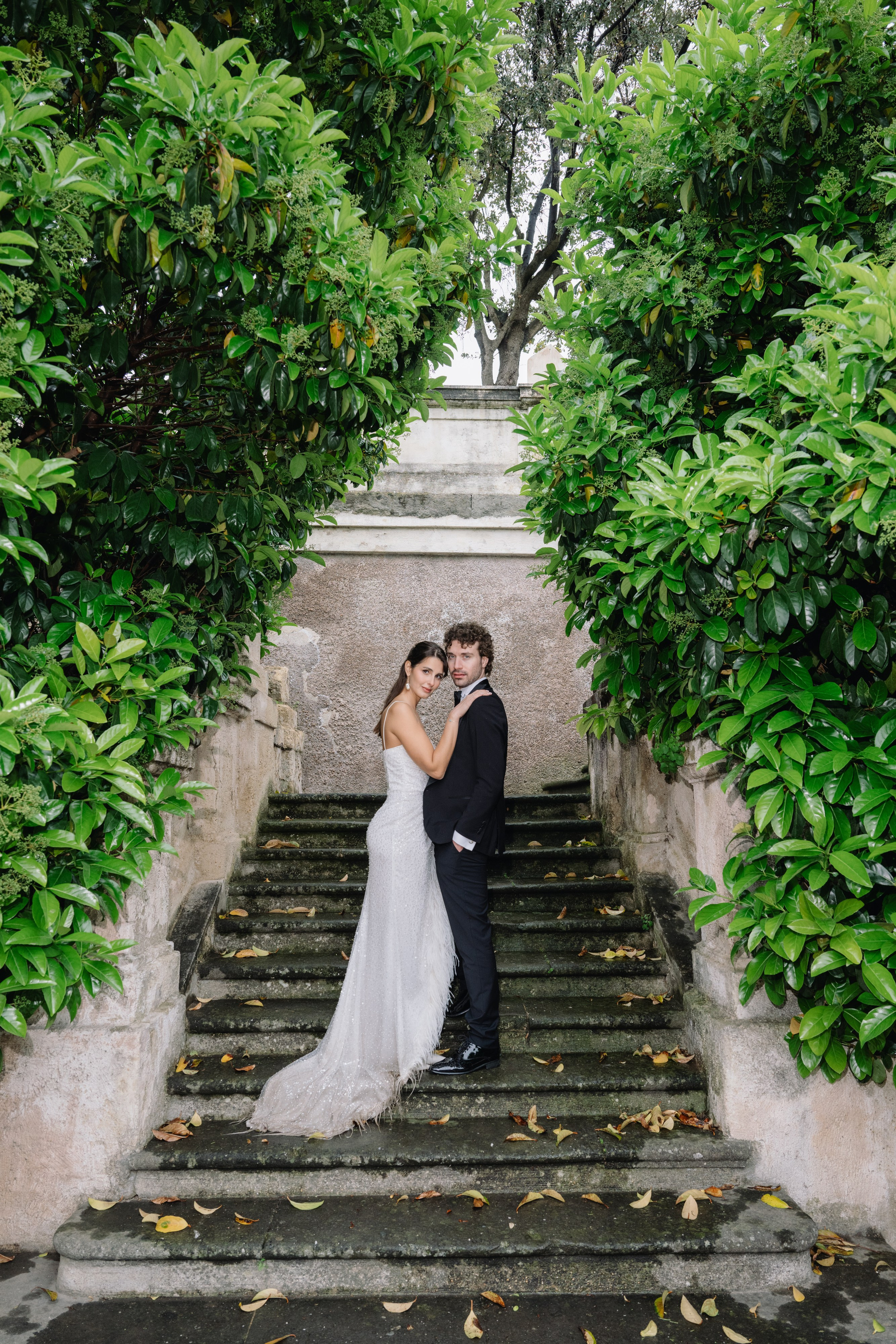 A Romantic Sunrise Elopement in Rome — Rain, Vespa & Love
