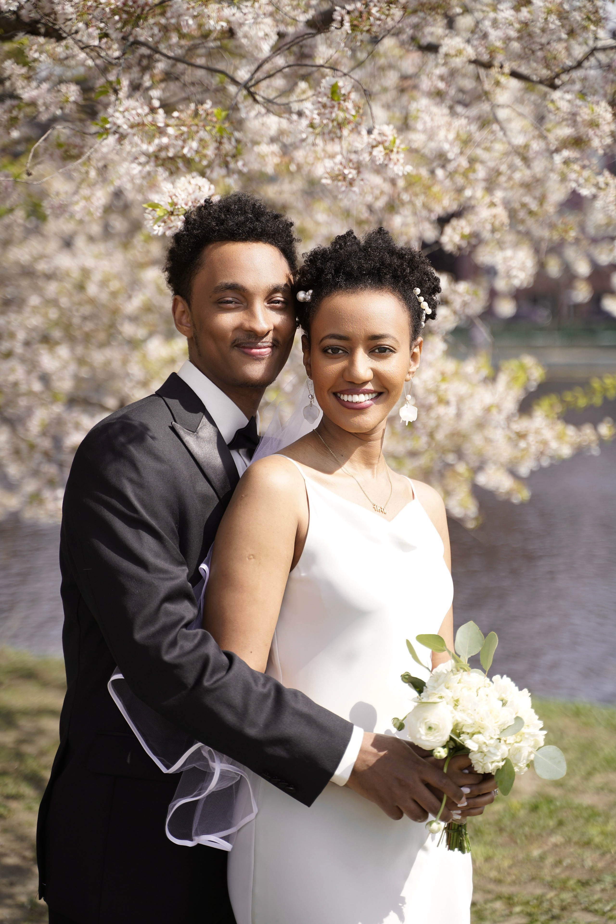 Sosina and Aaron at Charles river Esplanade. Stefanovich Photography | Boston, MA