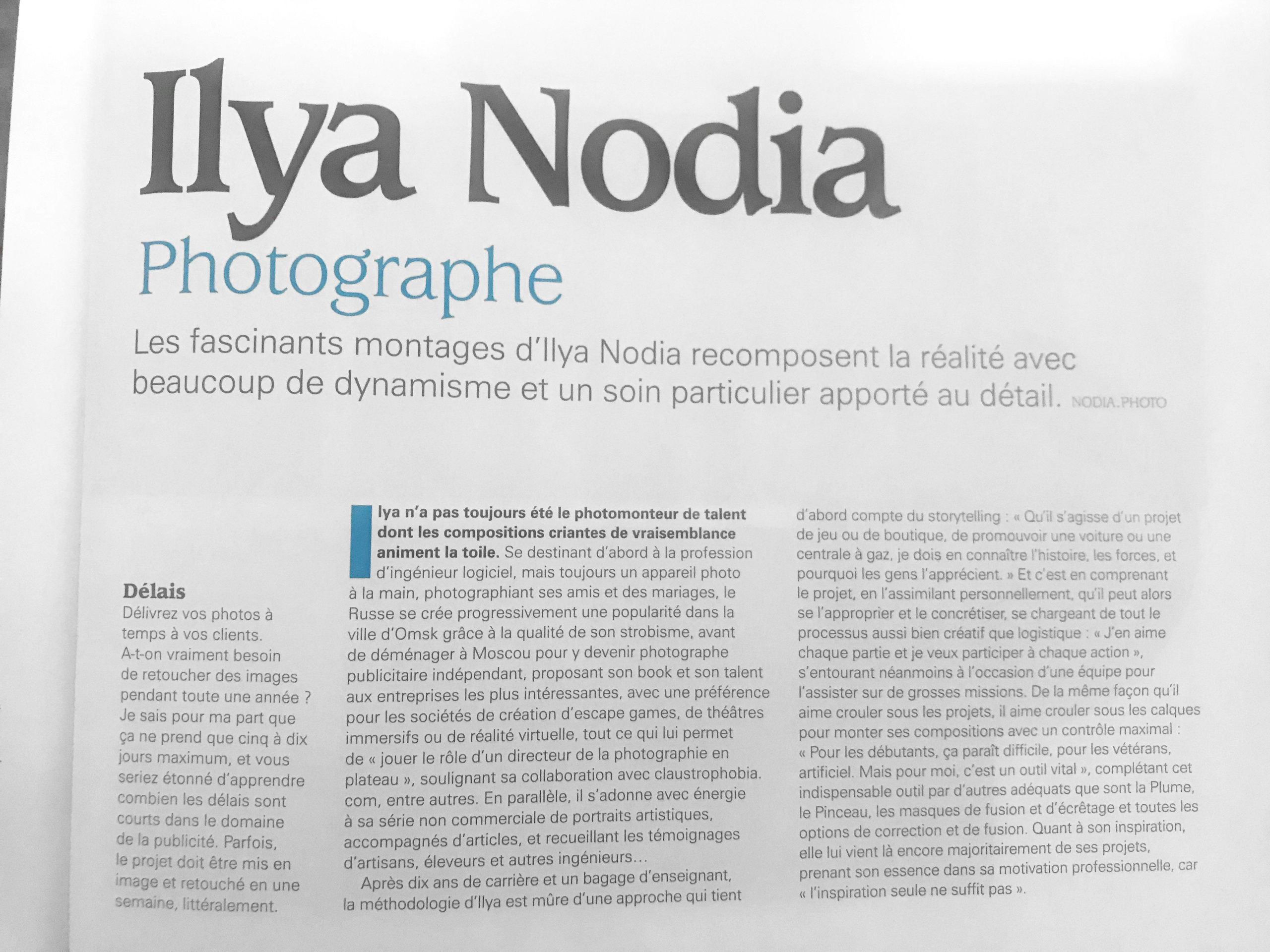 Press: Creative Photoshop — Secrets D’Artistes AUG 15H 2022. Ilya Nodia — Cinematic Stories, Directing, Advertising