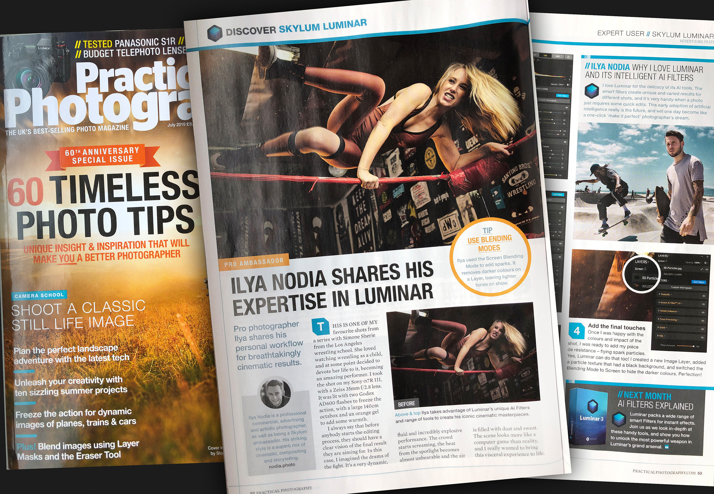 Press: Practical Photography Magazine, JUL 2019. Ilya Nodia — Cinematic Stories, Directing, Advertising