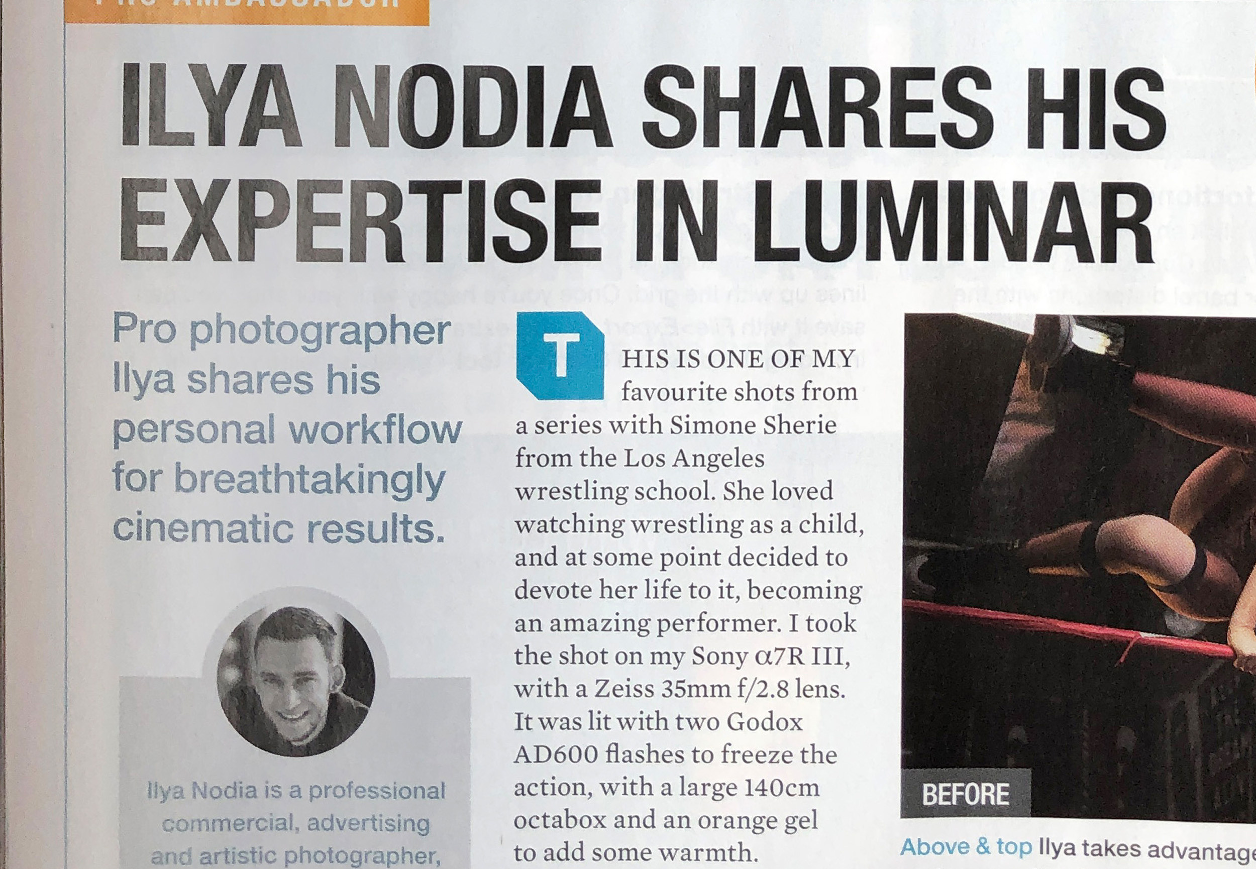 Press: Practical Photography Magazine, JUL 2019. Ilya Nodia — Cinematic Stories, Directing, Advertising