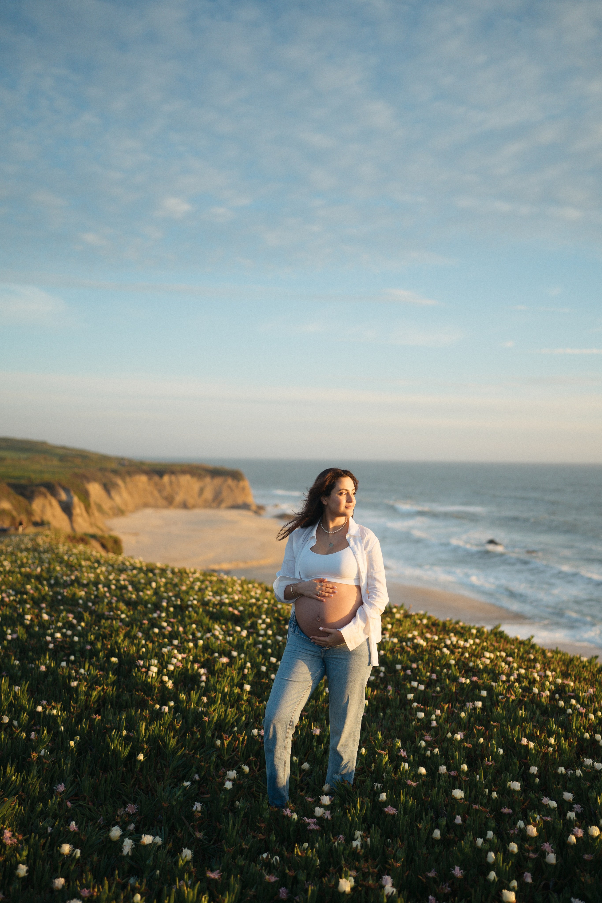 Gizem Maternity Session at Half Moon Bay. Soulo Photography | San Francisco Bay Area Based Photographer