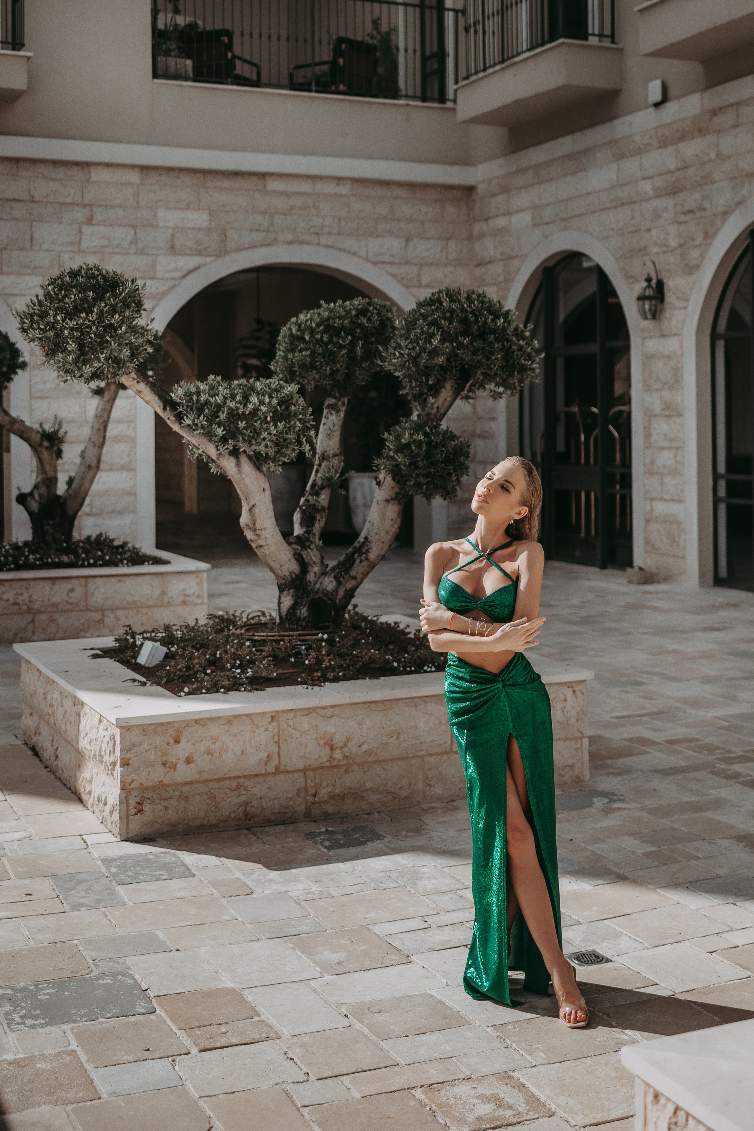 Model Sasha Koshkina at German Colony, Haifa. George TLV — Professional photographer and retoucher in Israel