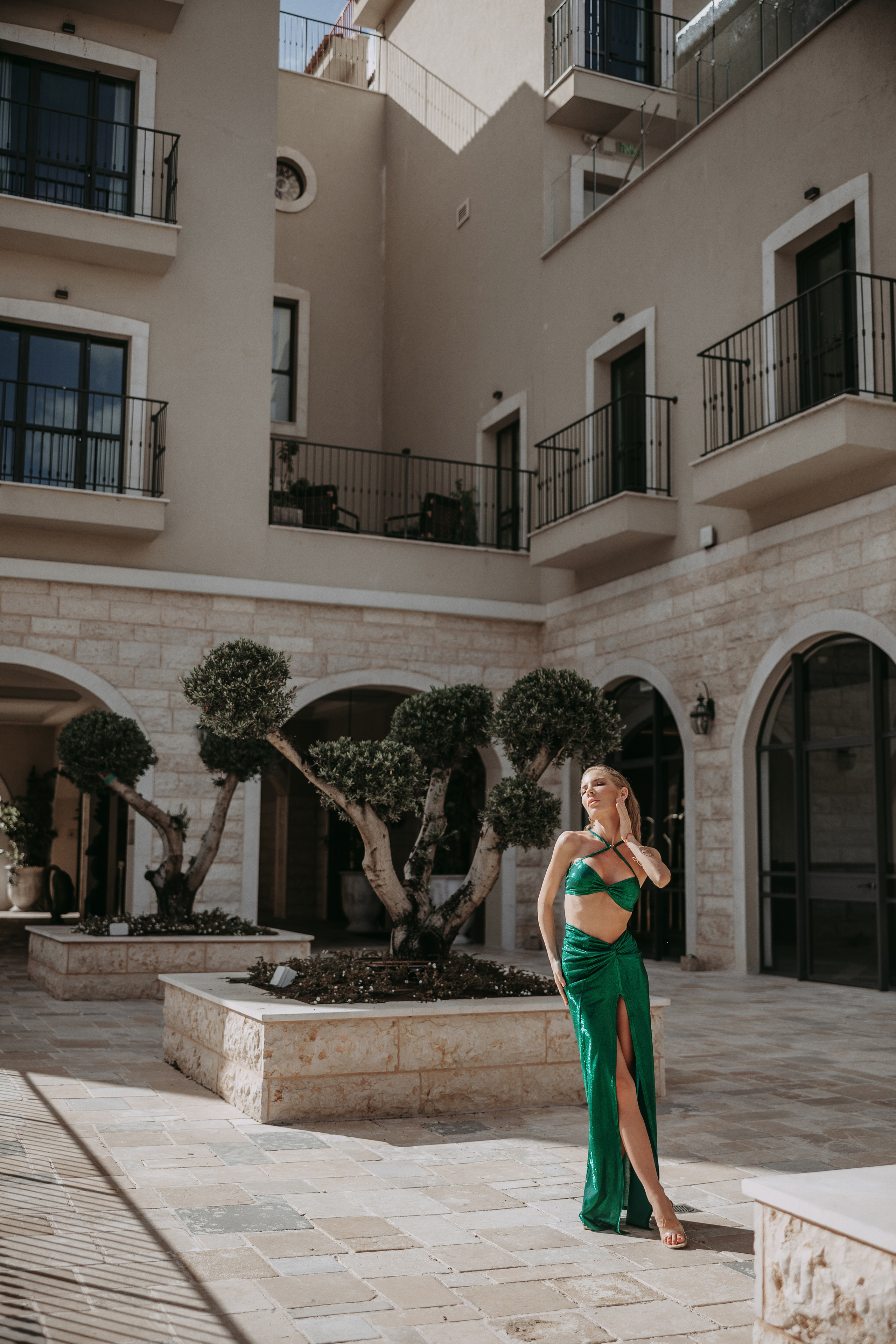 Model Sasha Koshkina at German Colony, Haifa. George TLV — Professional photographer and retoucher in Israel