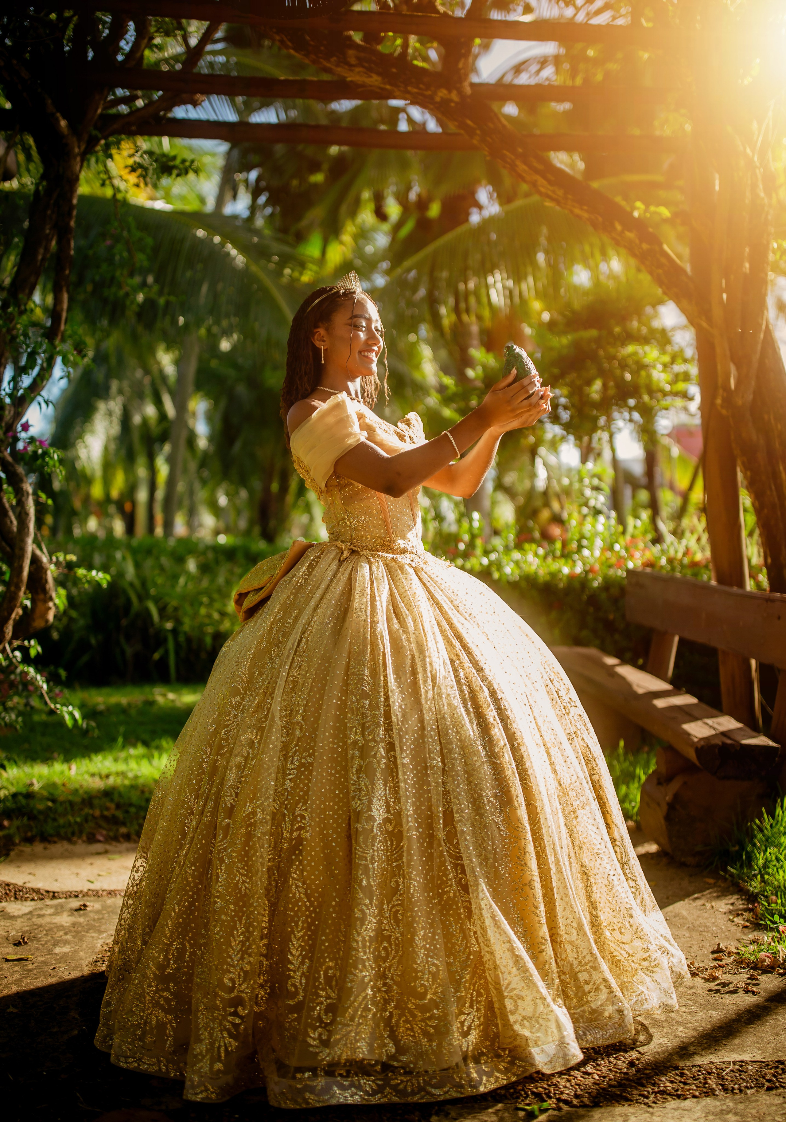 Ensaio XV anos — Yasmin (tema princesa tiana). Flavio Nunes Fotografia (Fotografo especializado em Fotografia de 15 Anos e Ensaios)