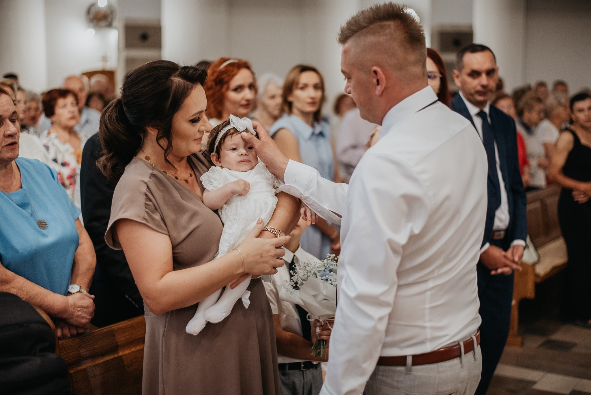 Chrzest Święty Klary. Dominika Strachacka Fotografia | Fotograf ślubny i rodzinny Opole Lubelskie Lublin