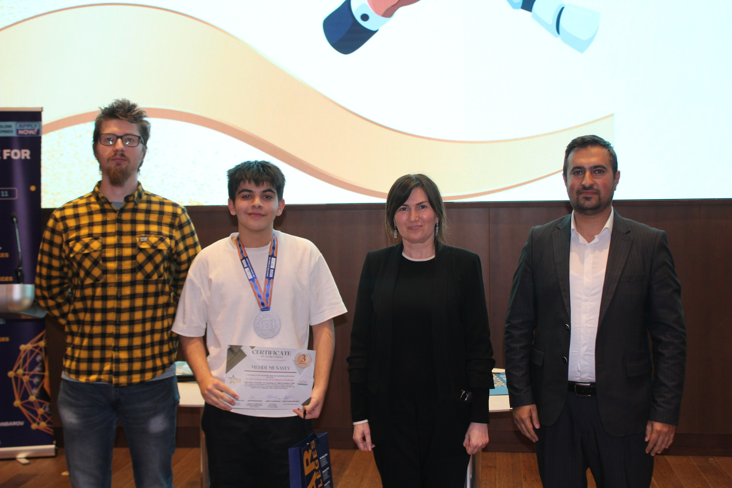 The Award Ceremony for the AI Olympiad — School Level (2024). IIMACS — The International Institute of Mathematics, AI & Computer Science