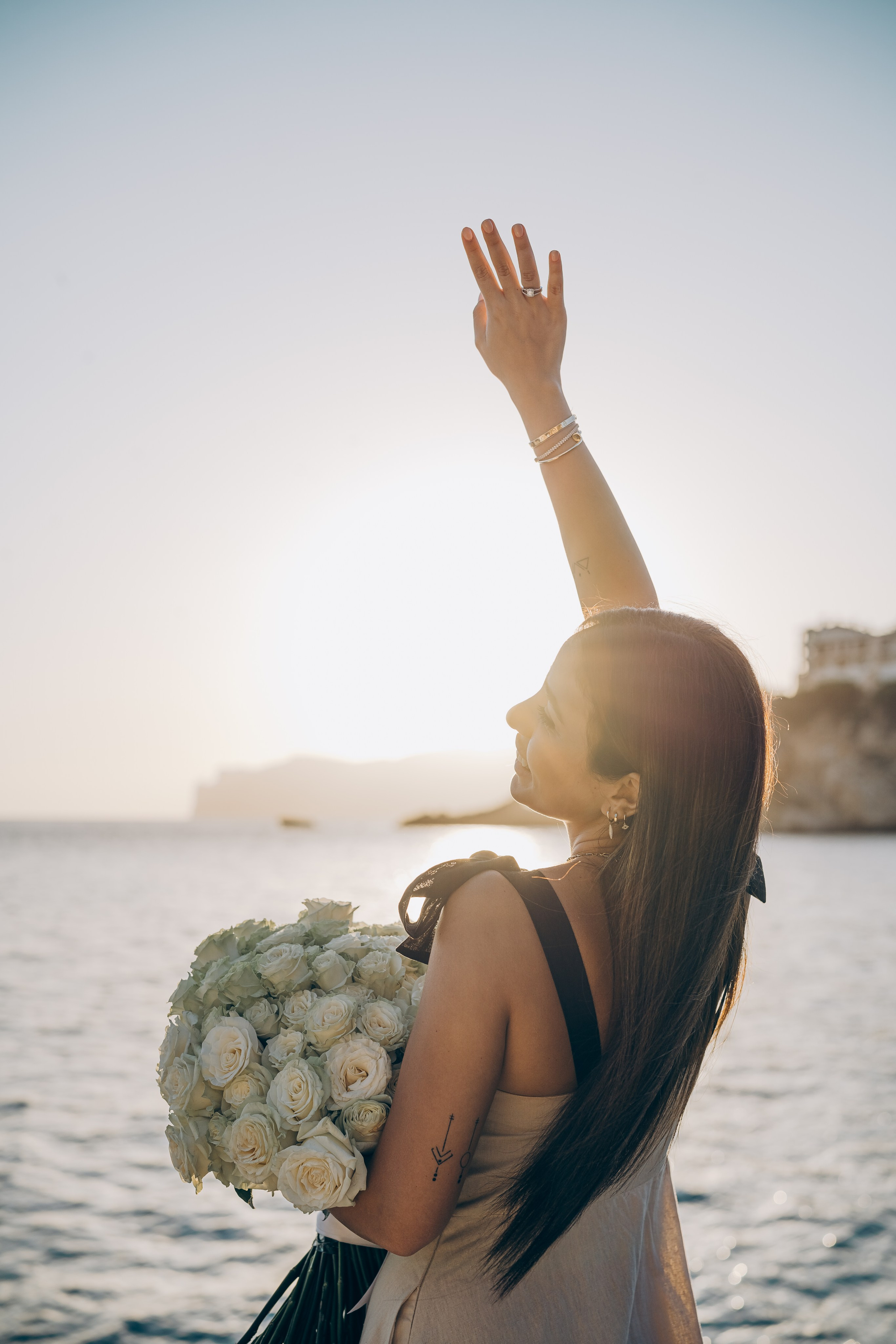 Engagement on a yacht at sunset. Фотограф у Пальма де Майорка