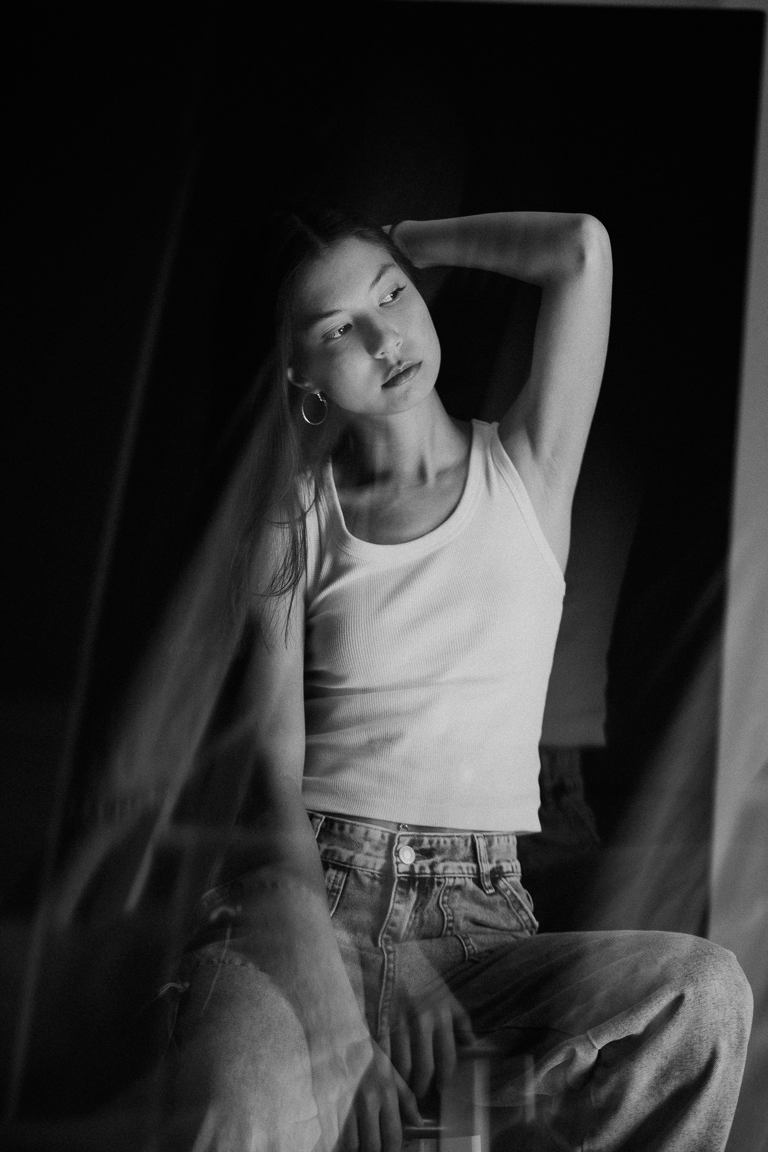 A. Rawnoir- Portrait photography by Daria Paliy.Timeless black&white portraits of women in NYC area