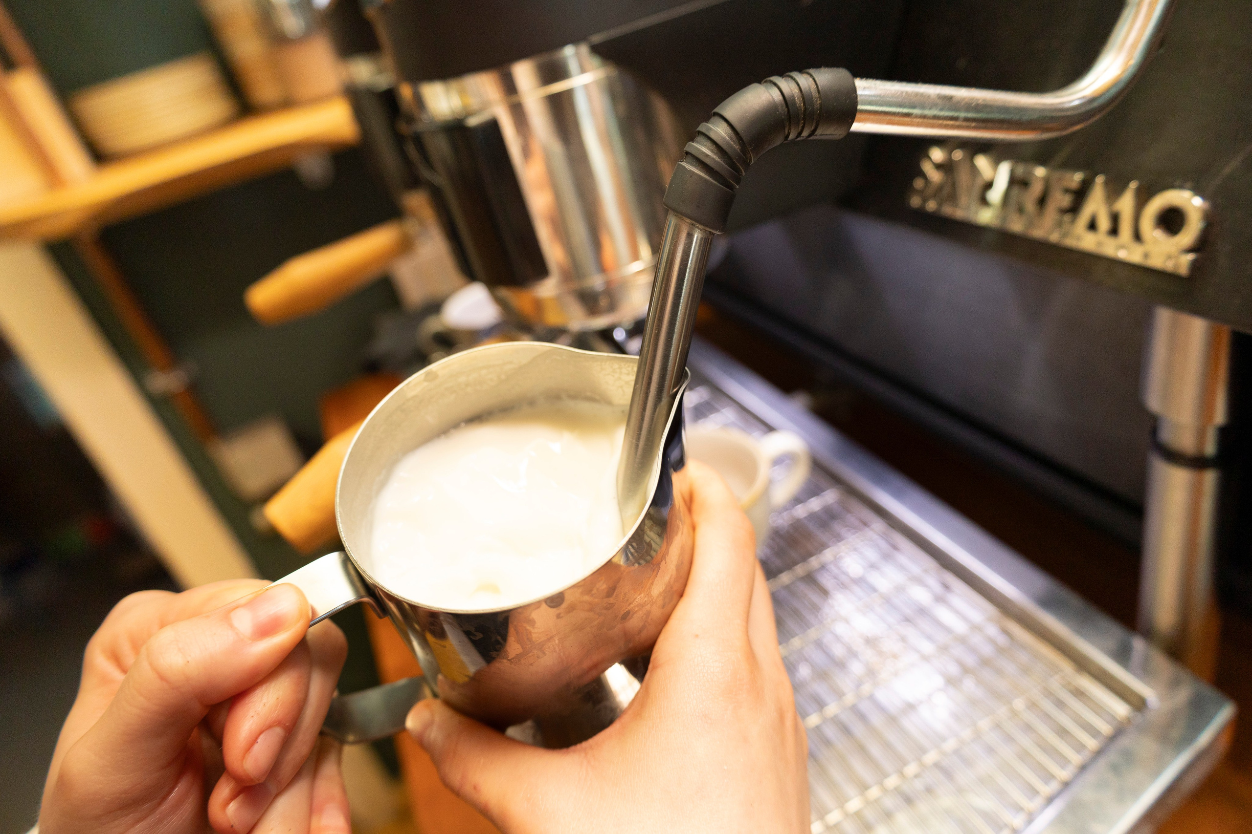 Cafe. Photographer in Munich