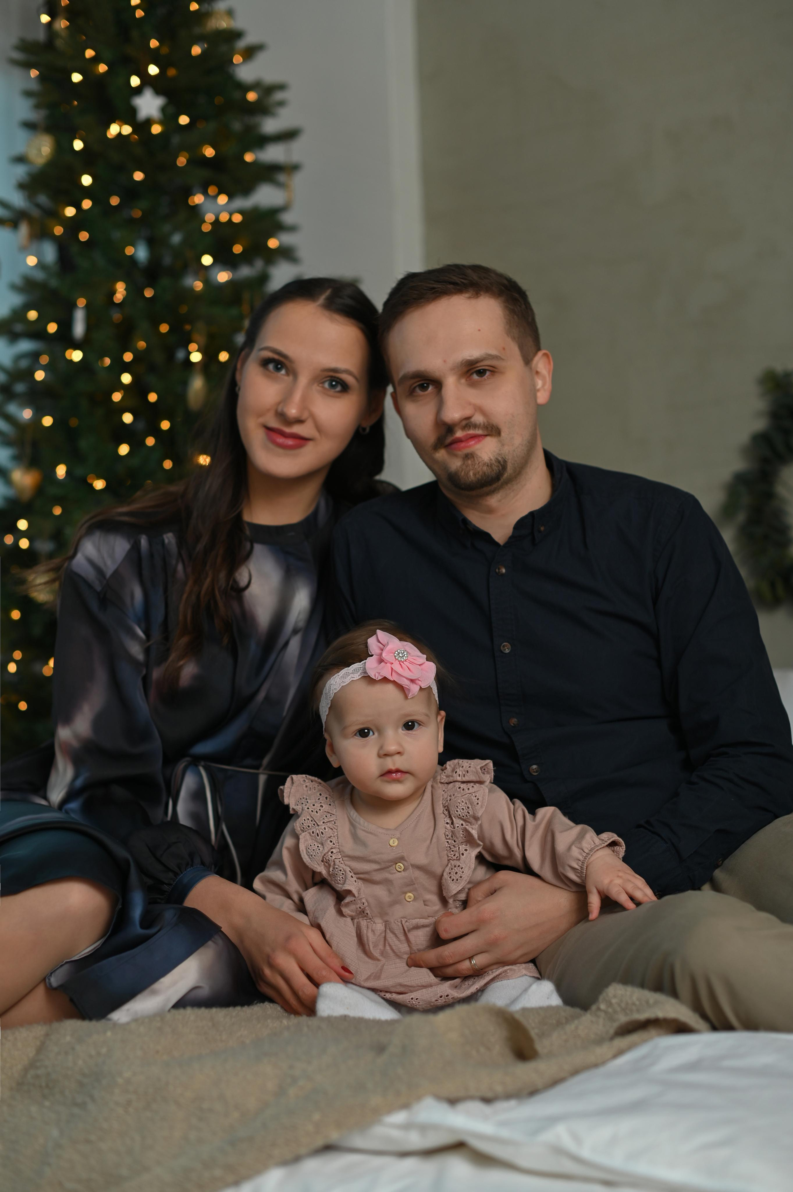 Первая рождественская съемка малышки. Детский и семейный фотограф в финляндии дина пулкка. контент фотограф