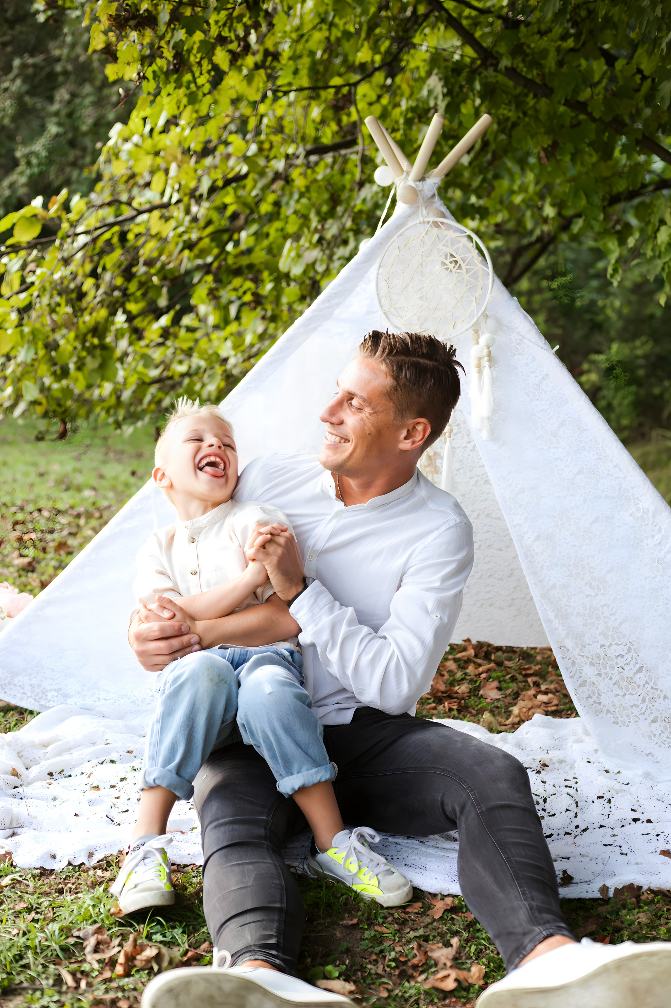 Maggie e la sua bellissima famiglia. Luci e Capricci Photography