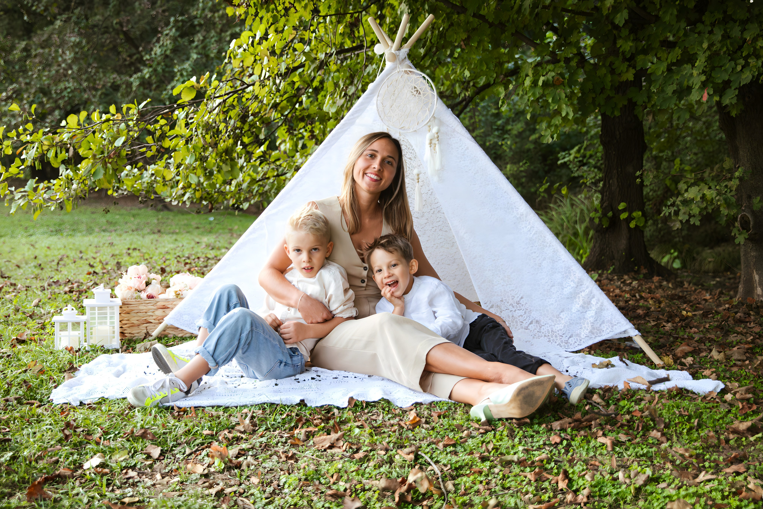 Maggie e la sua bellissima famiglia. Luci e Capricci Photography