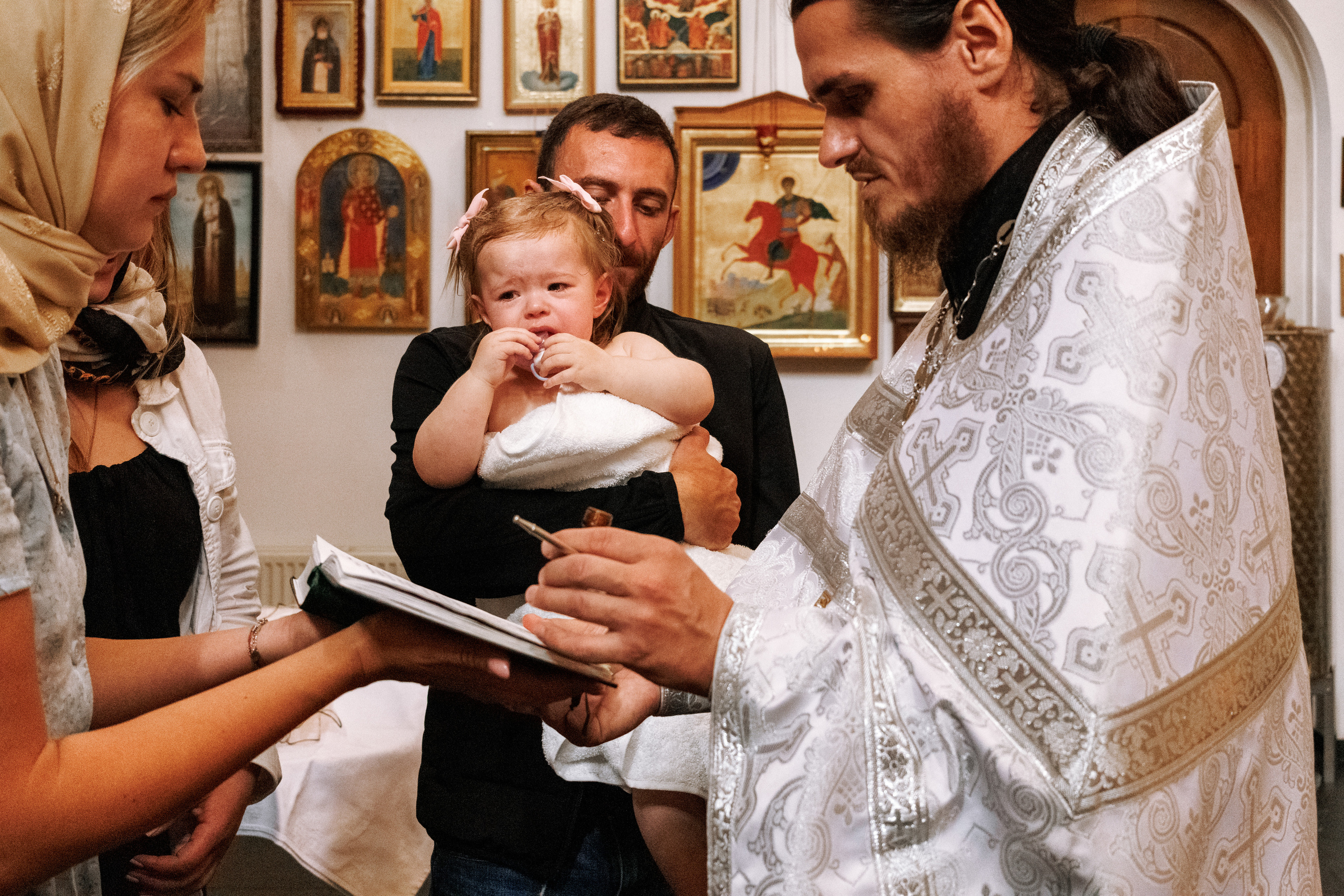 Sacrament of baptism. Photographer in the Den Haag Rotterdam Amsterdam Osypenko Oksana