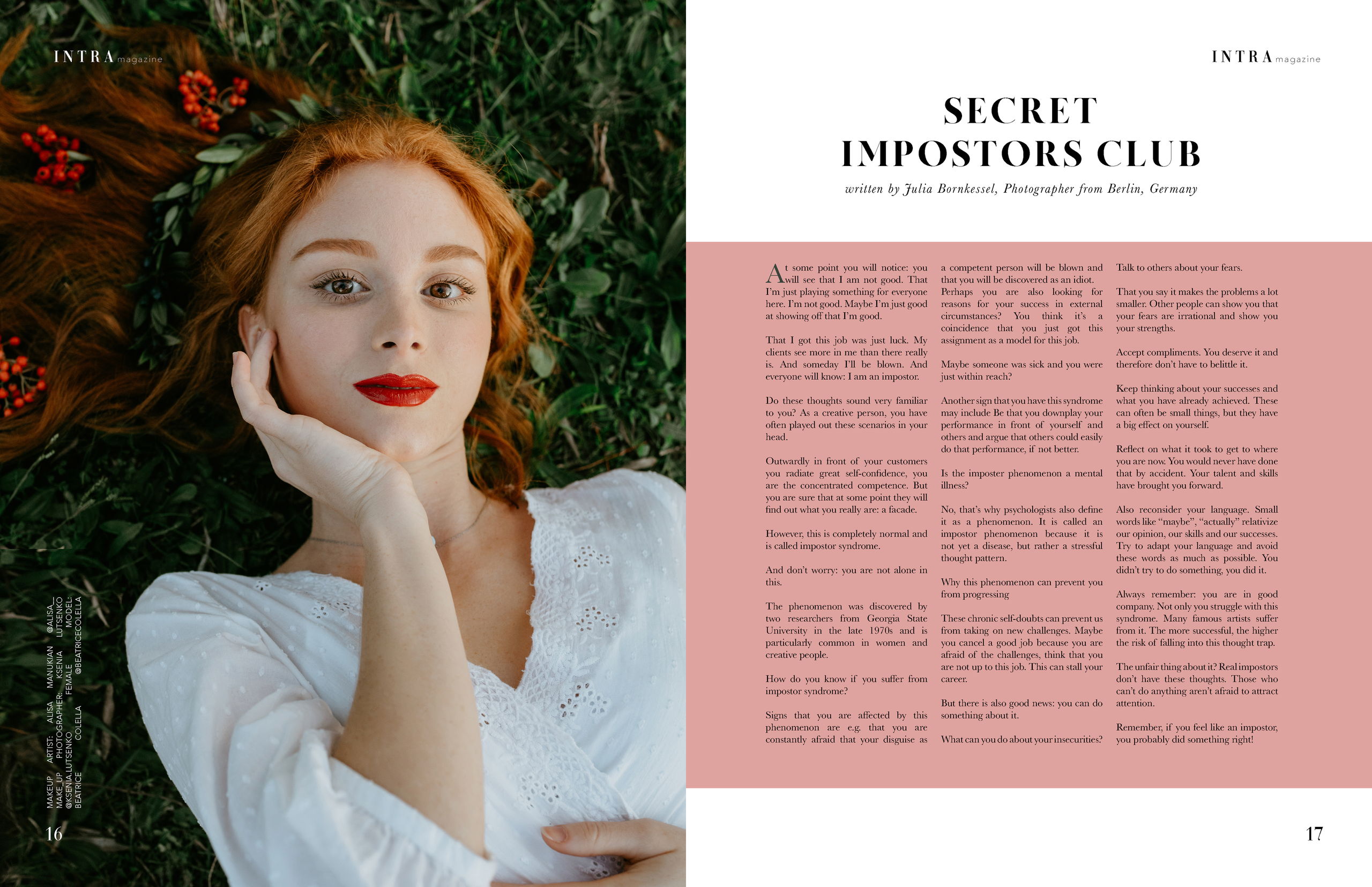 Editorial. Portrait photographer in Lisbon Ksenia Lutsenko