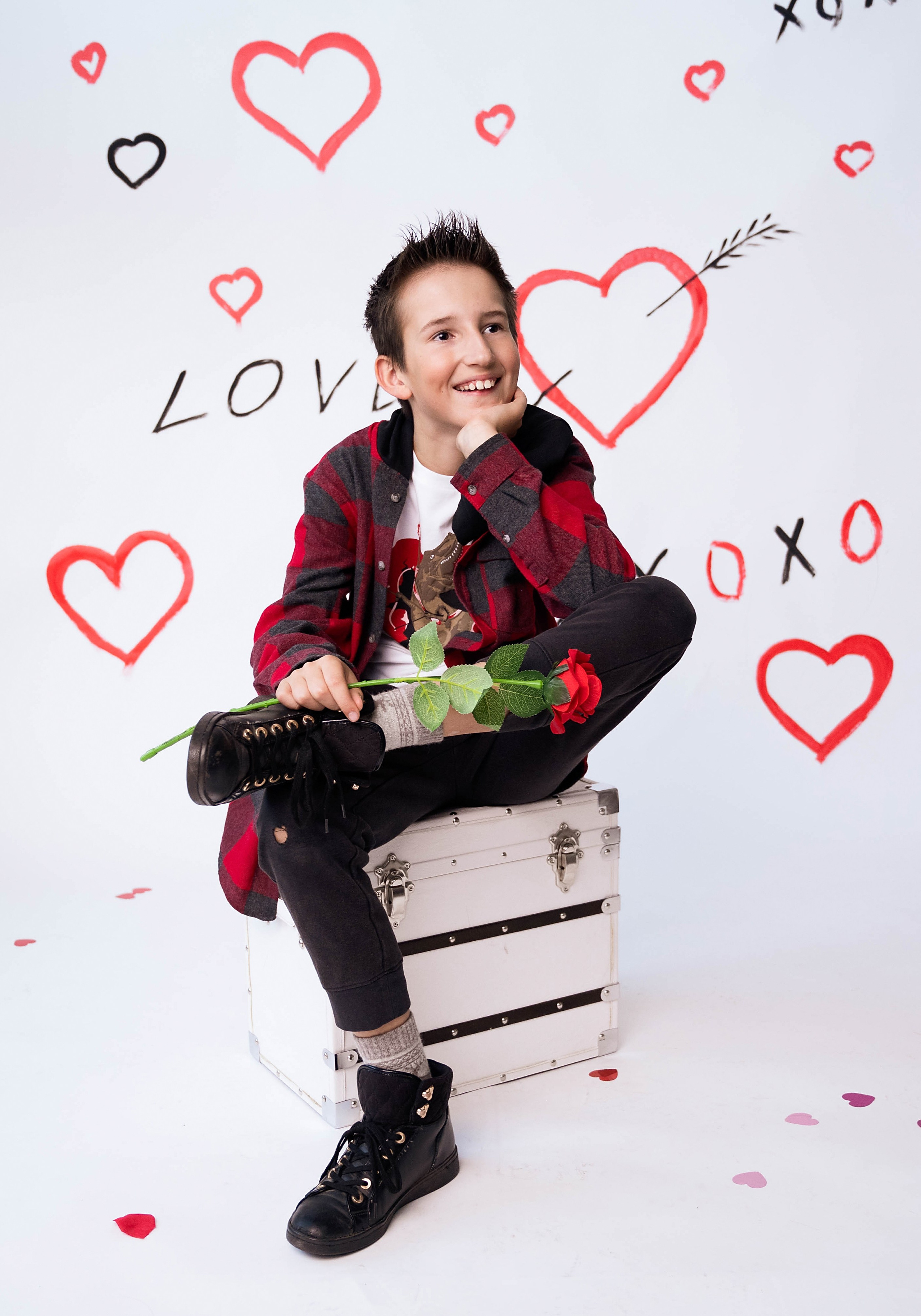 Valentine’s Day. Creative photographer in Las Vegas