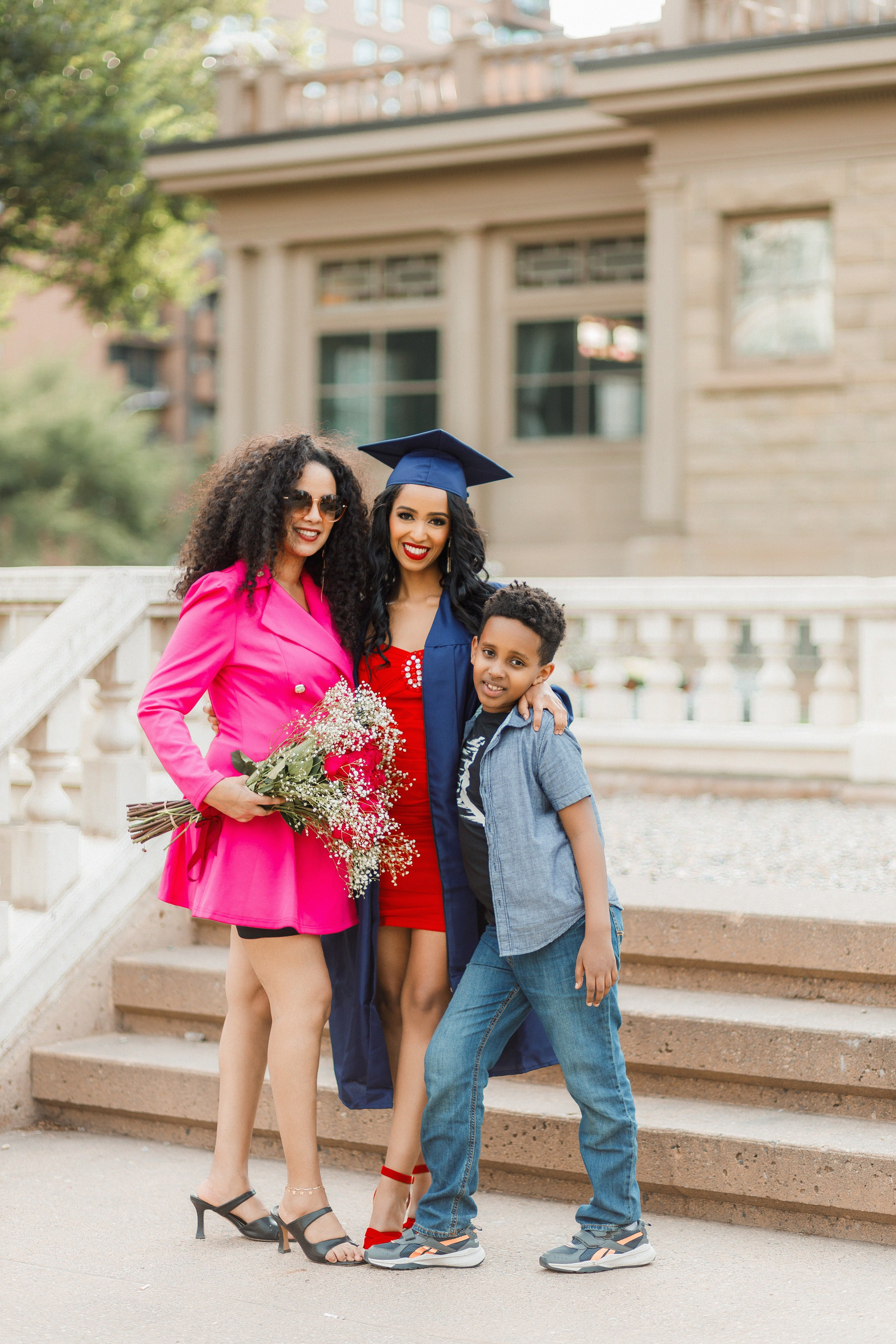 Graduation photos. Home