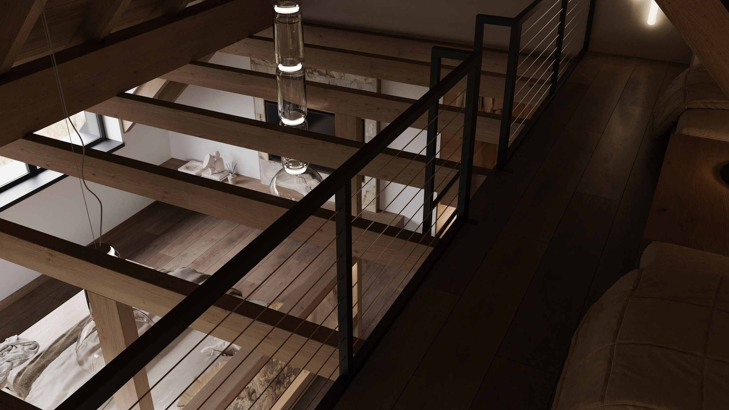 HOTELOVÝ POKOJ č.1 V HORSKÉ CHATĚ. Filipenka architects