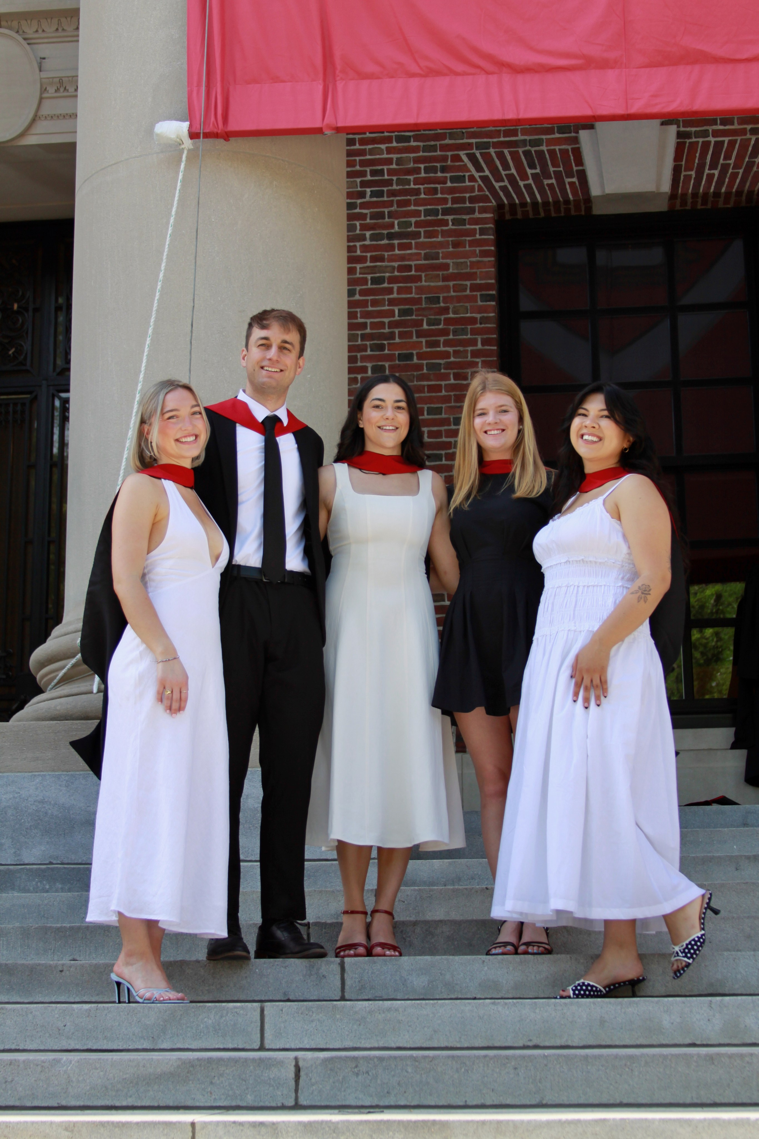 Masters graduation with Talia (group shoot). Kelly Sang, graduation and portrait photographer in Boston