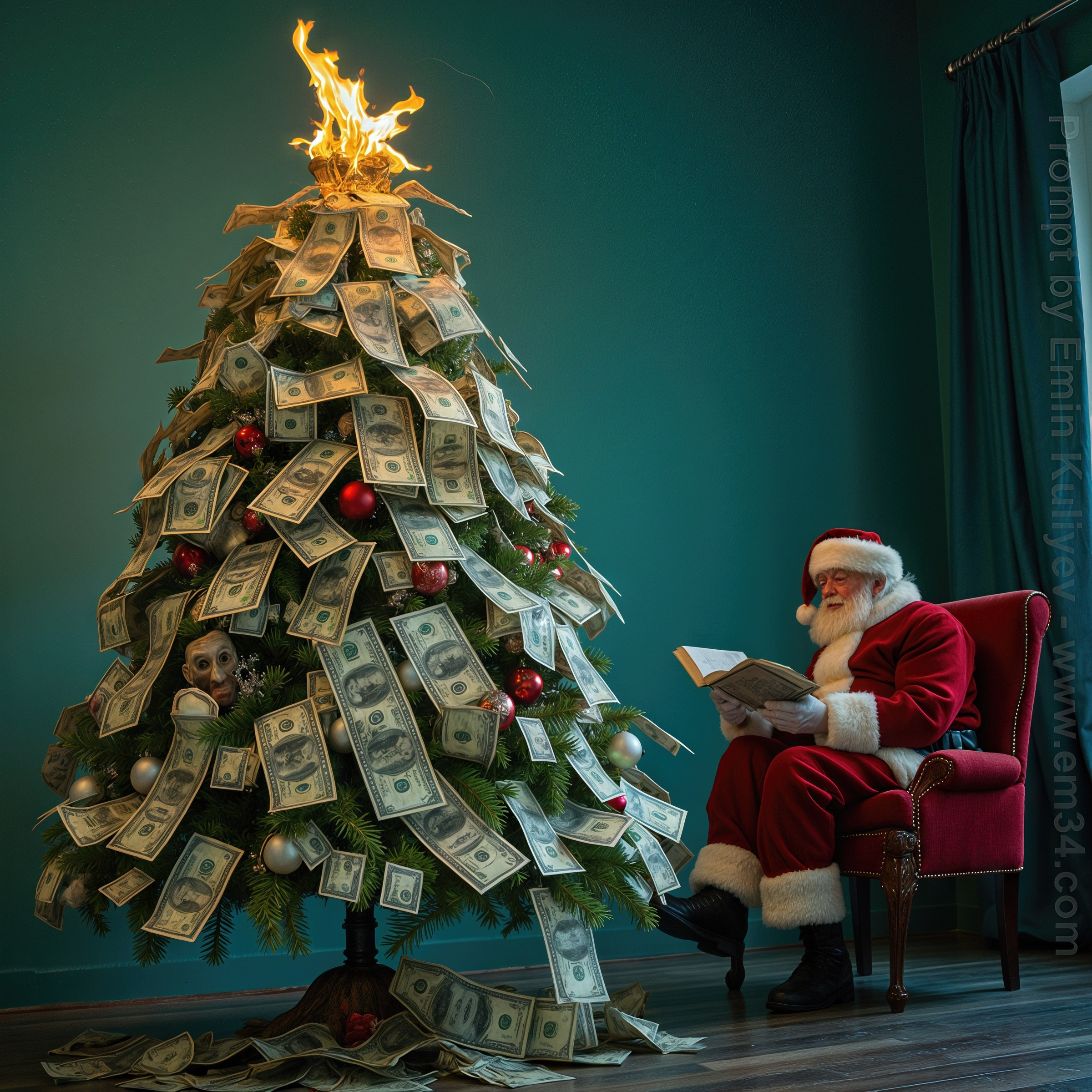 Created my own vision of a Christmas tree in ai. Emin Kuliyev — Award-Winning Wedding Photojournalist NYC & USA | Best Wedding Photographer Known for Candid, Timeless Moments