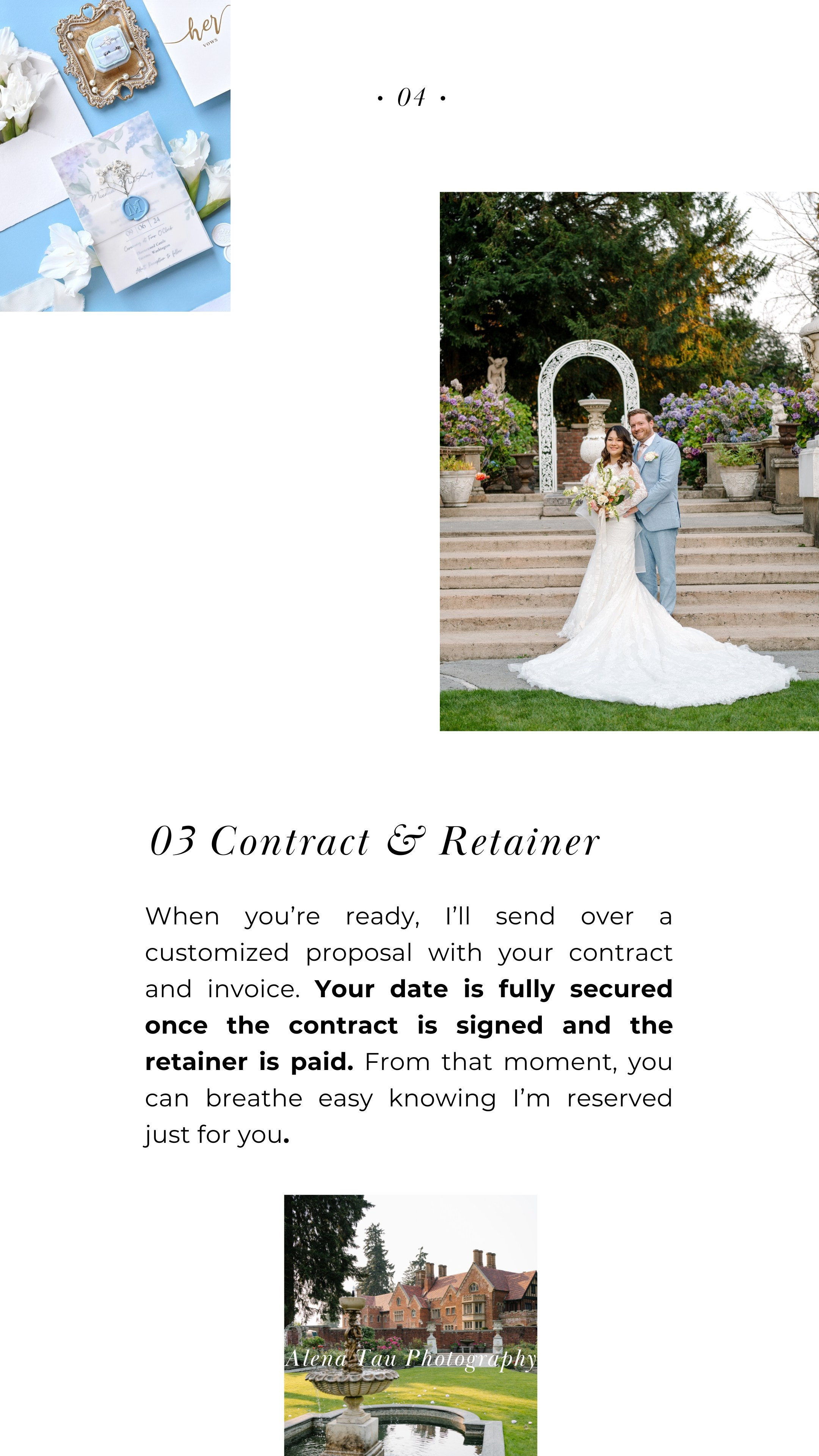 Photography FAQ | Vancouver WA Wedding Photographer. Alena Tau | Wedding & Family Photographer Vancouver WA and Portland OR