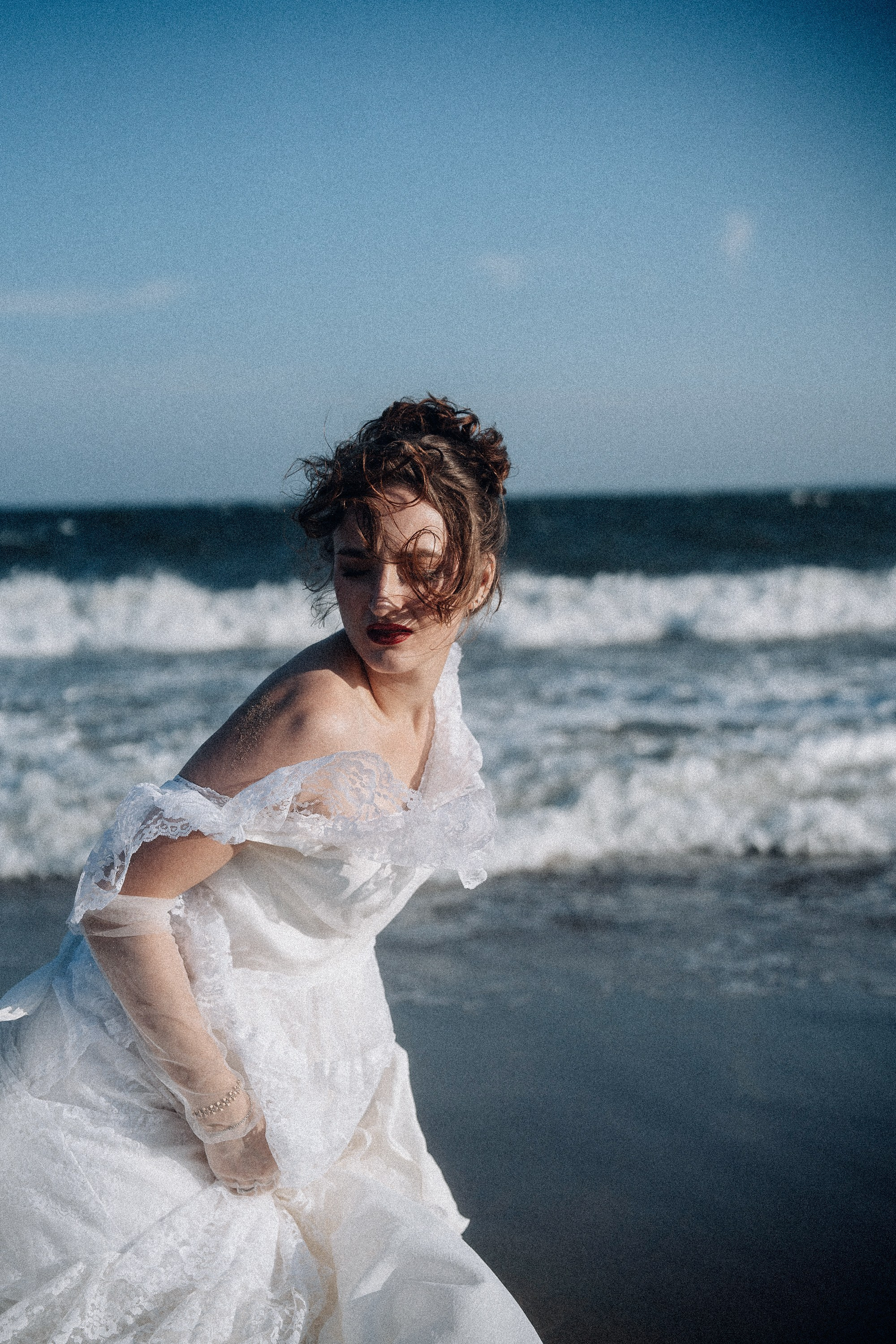 Photoshoot Runaway bride. Portrait and wedding photographer in New York