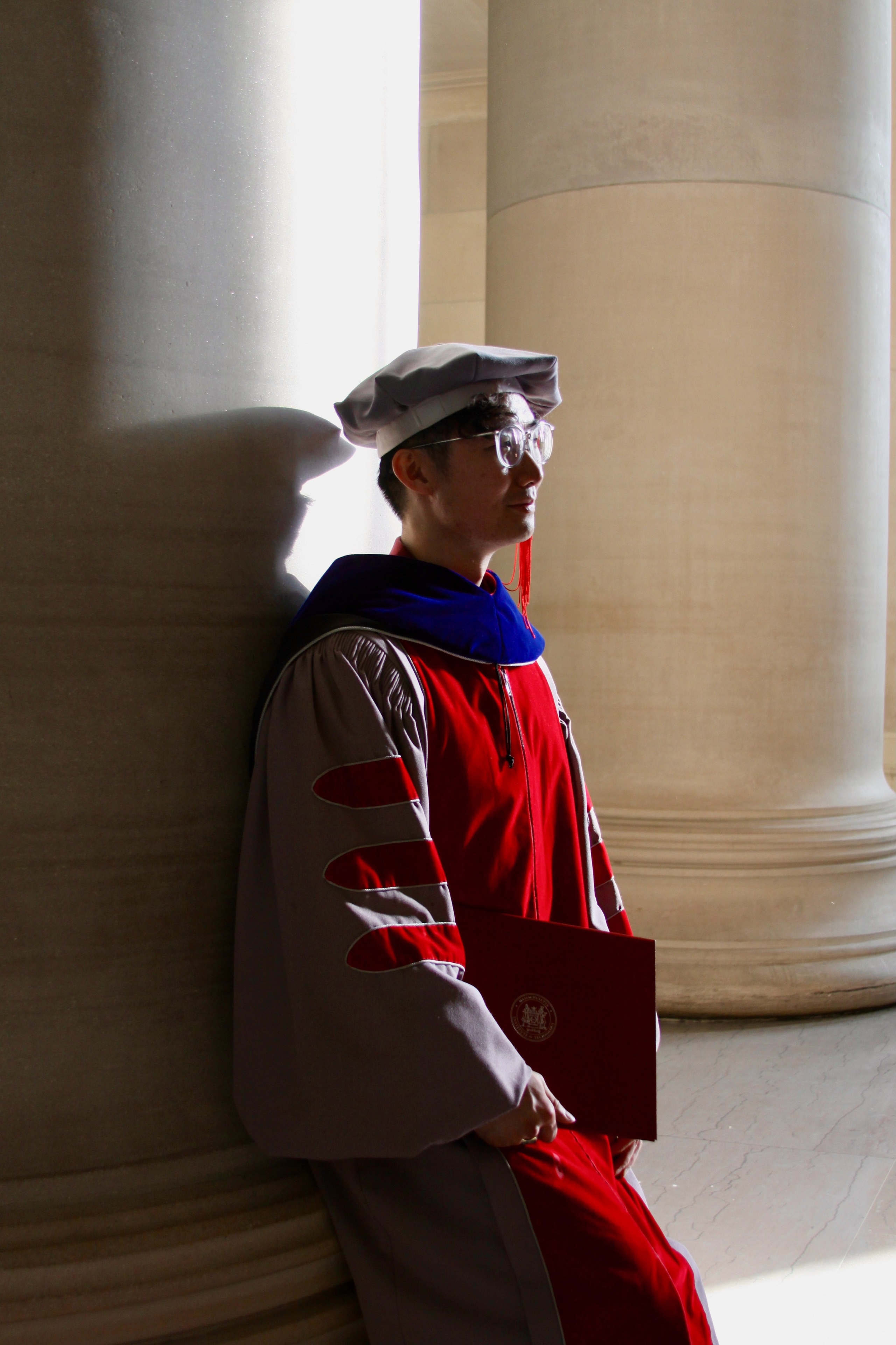PhD graduation with Elton. Kelly Sang, graduation and portrait photographer in Boston