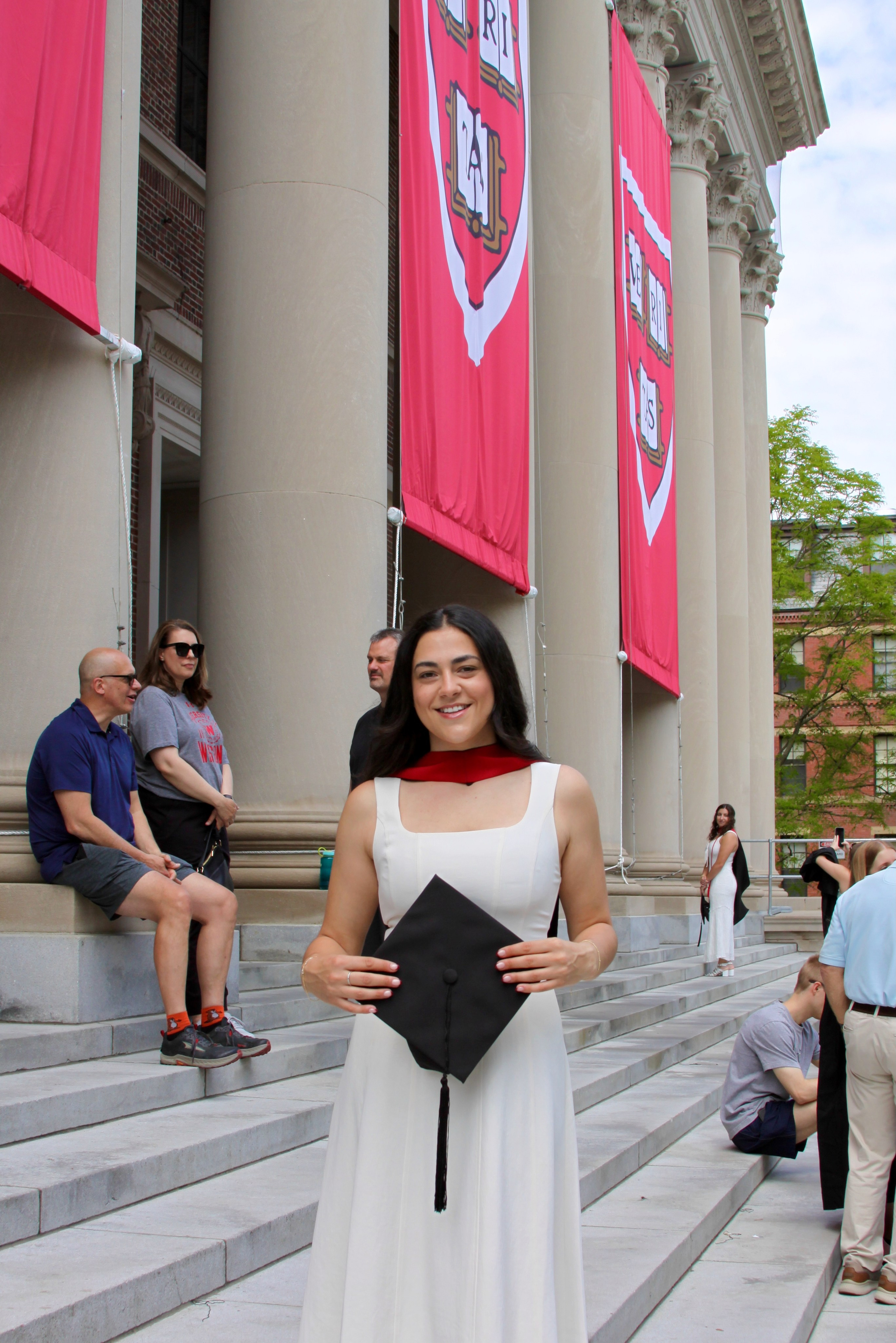 Masters graduation with Talia (group shoot). Kelly Sang, graduation and portrait photographer in Boston