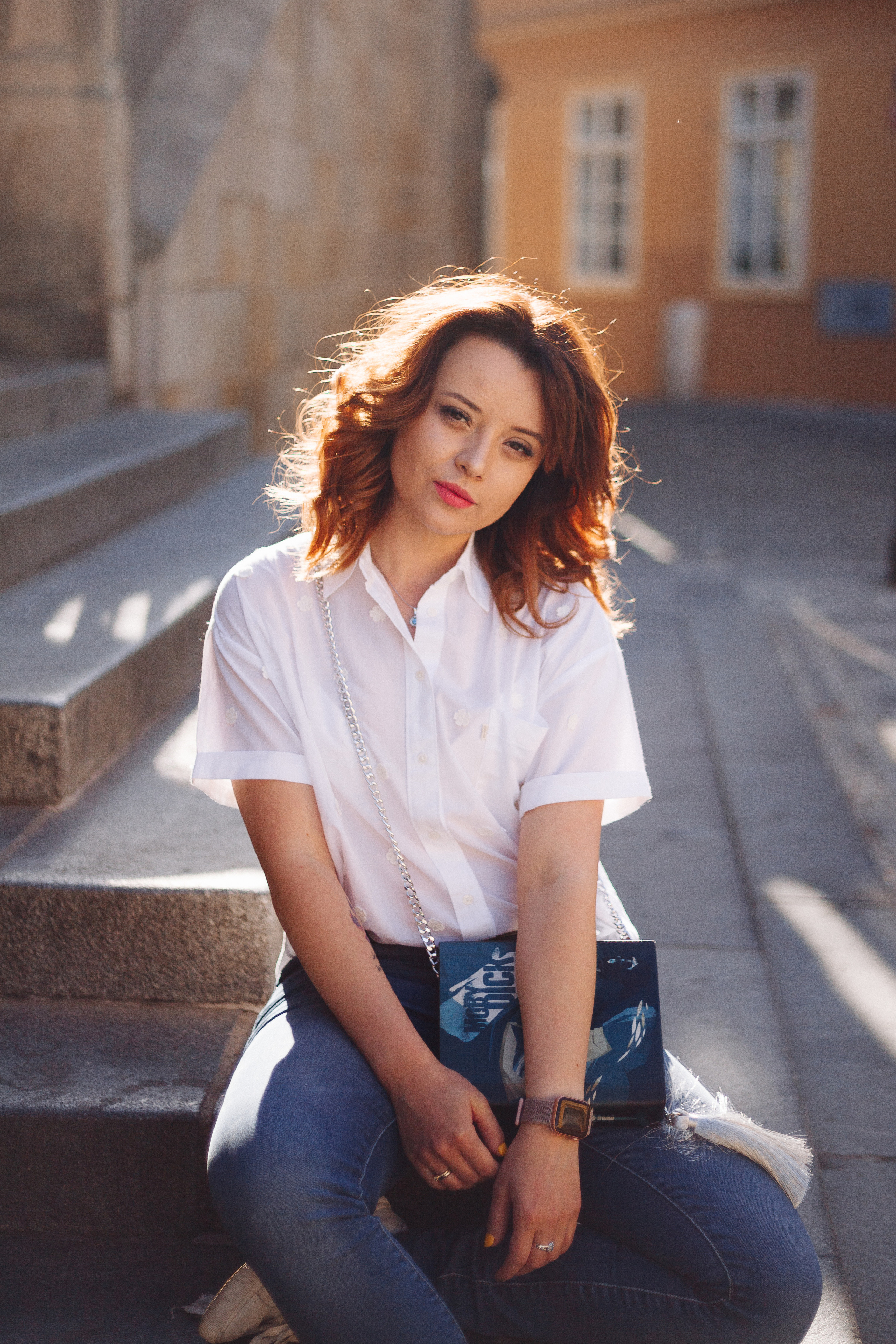 Olga. Photographer in Prague for tourists