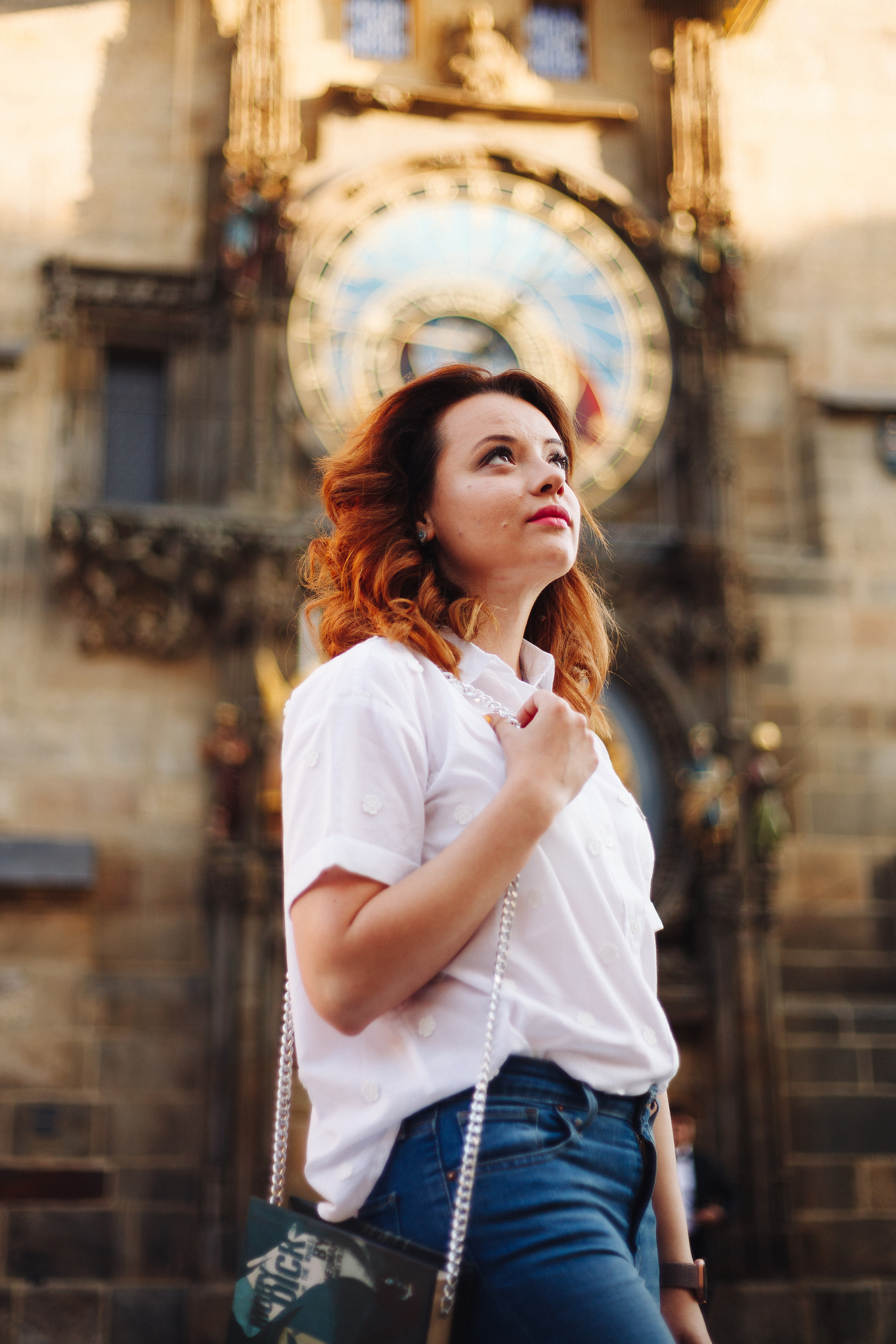 Olga. Photographer in Prague for tourists