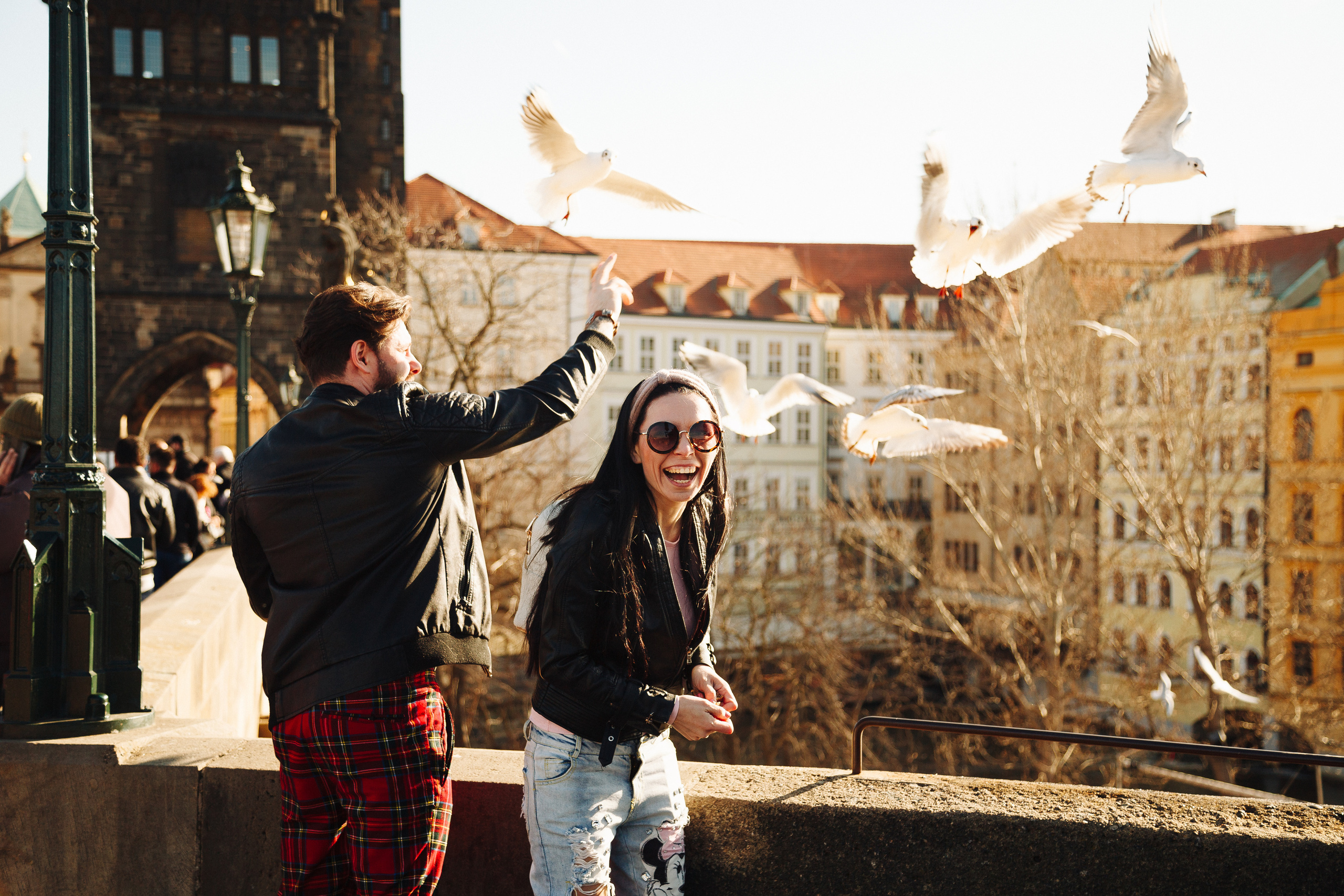 Nika, Nicol & Kolya. Photographer in Prague for tourists