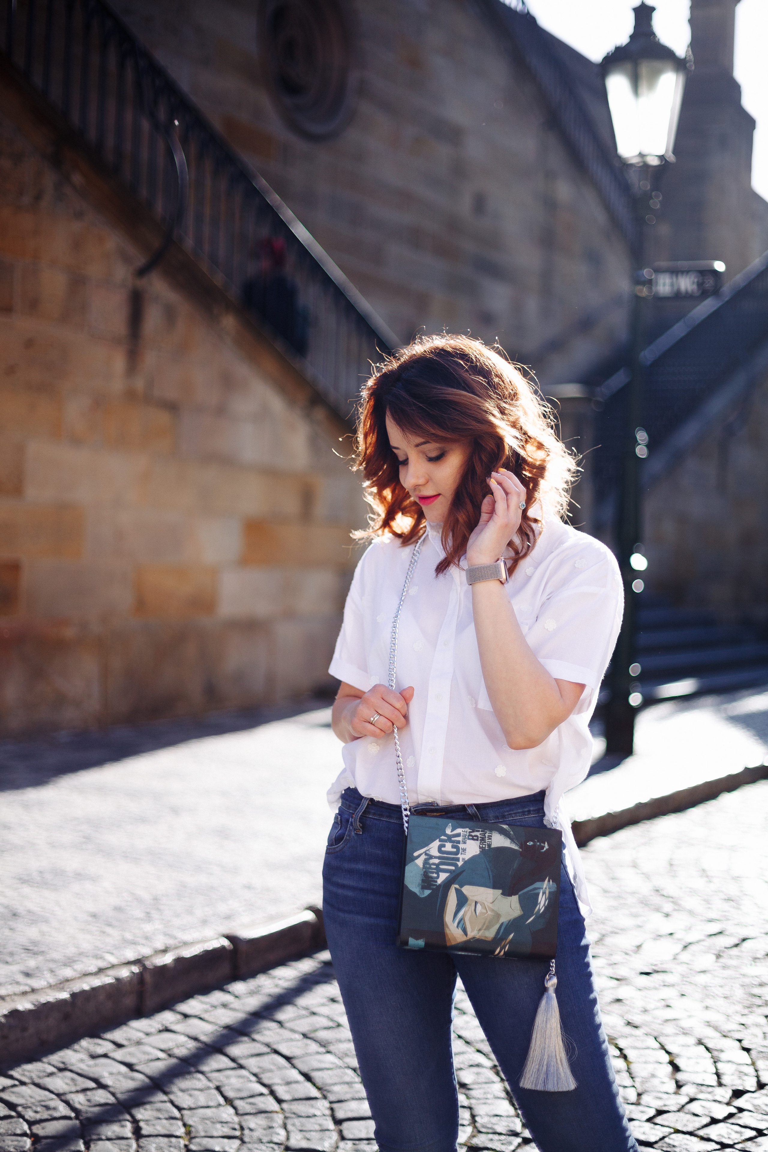 Olga. Photographer in Prague for tourists