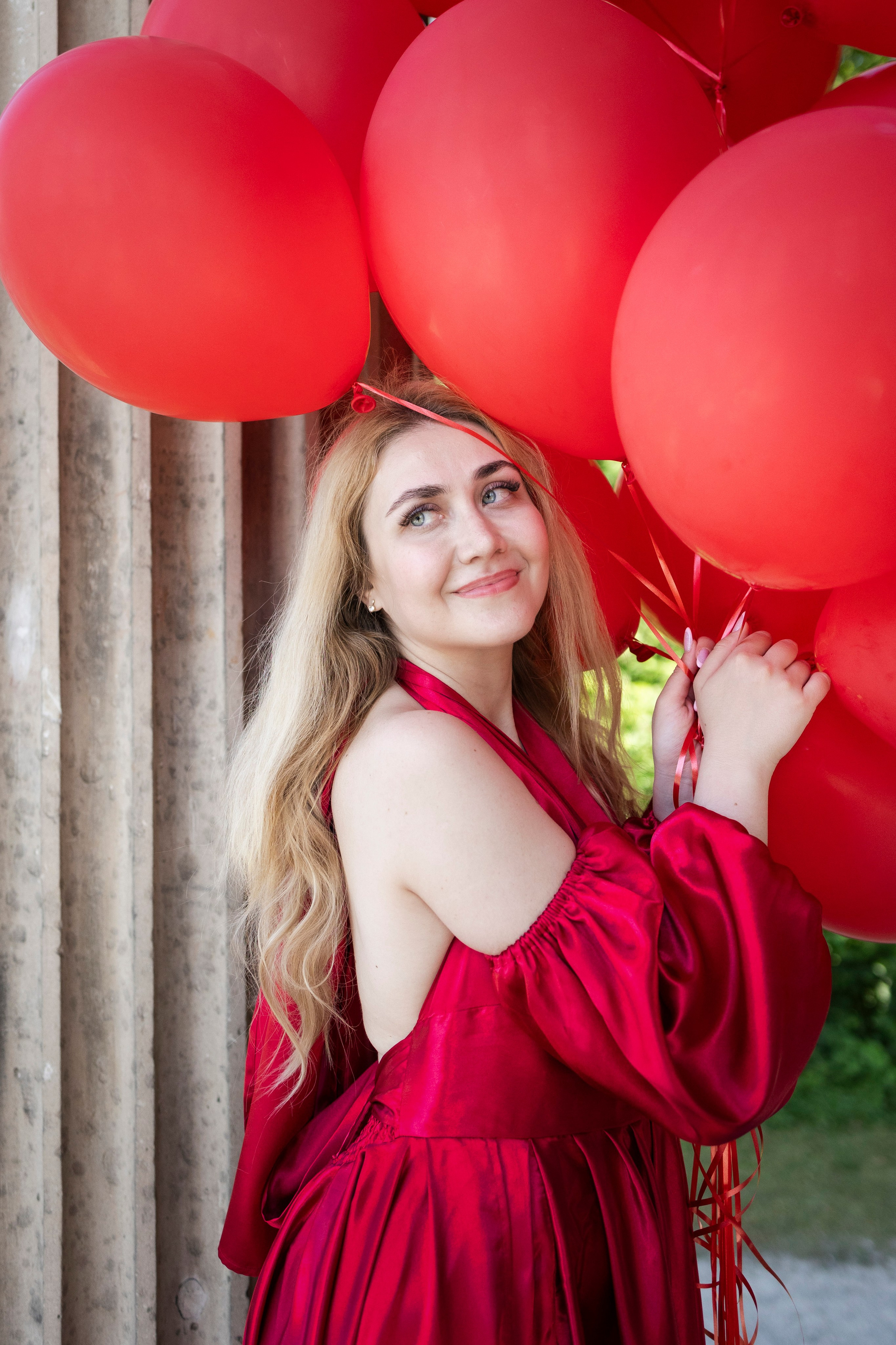 Shopoting with balloons. Photographer in Munich