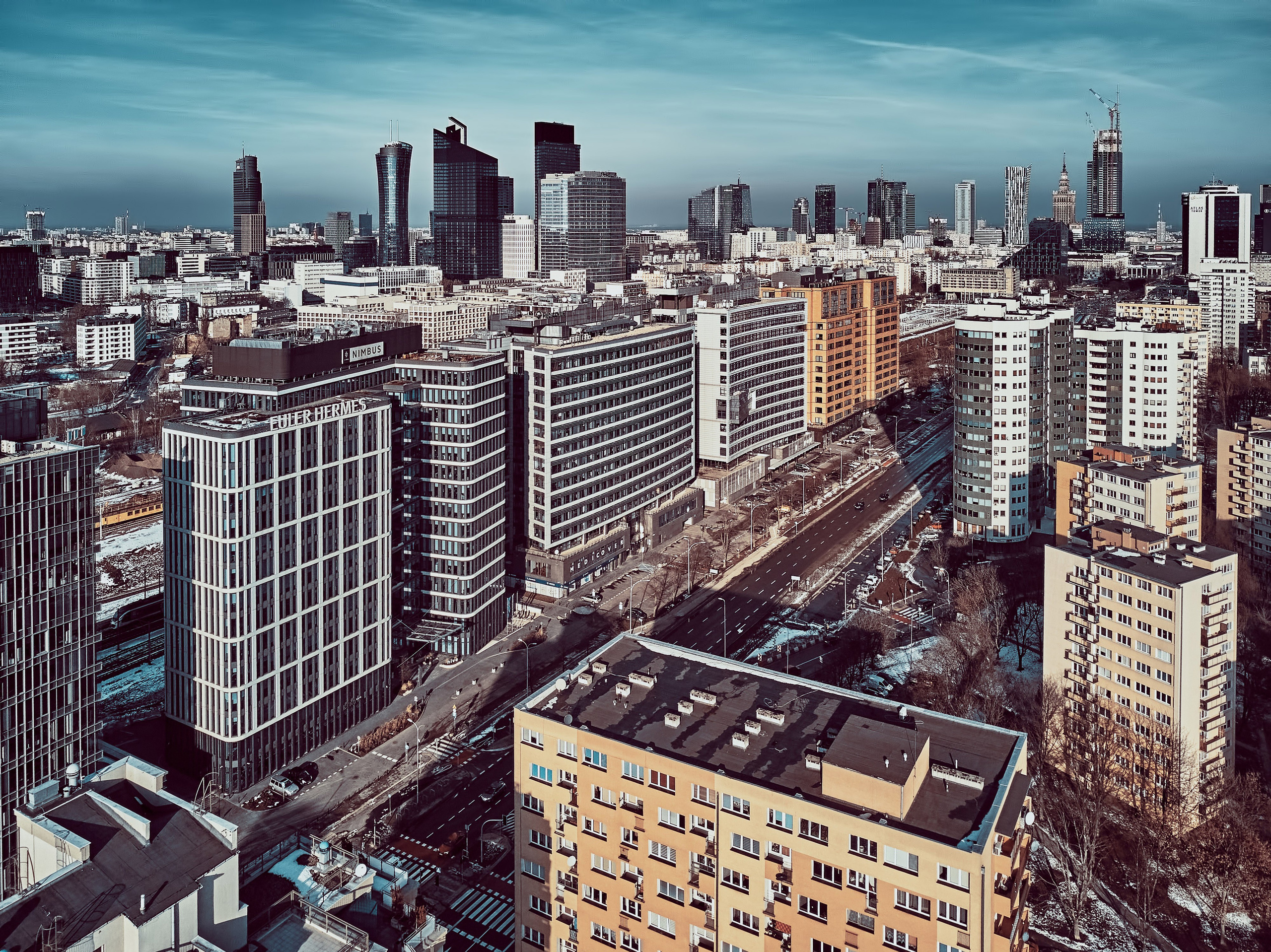 Lotnicza dronowa fotografia Warszawy - Miasto widziane z lotu ptaka. Андрей Шипилов — Фотография & Видеография