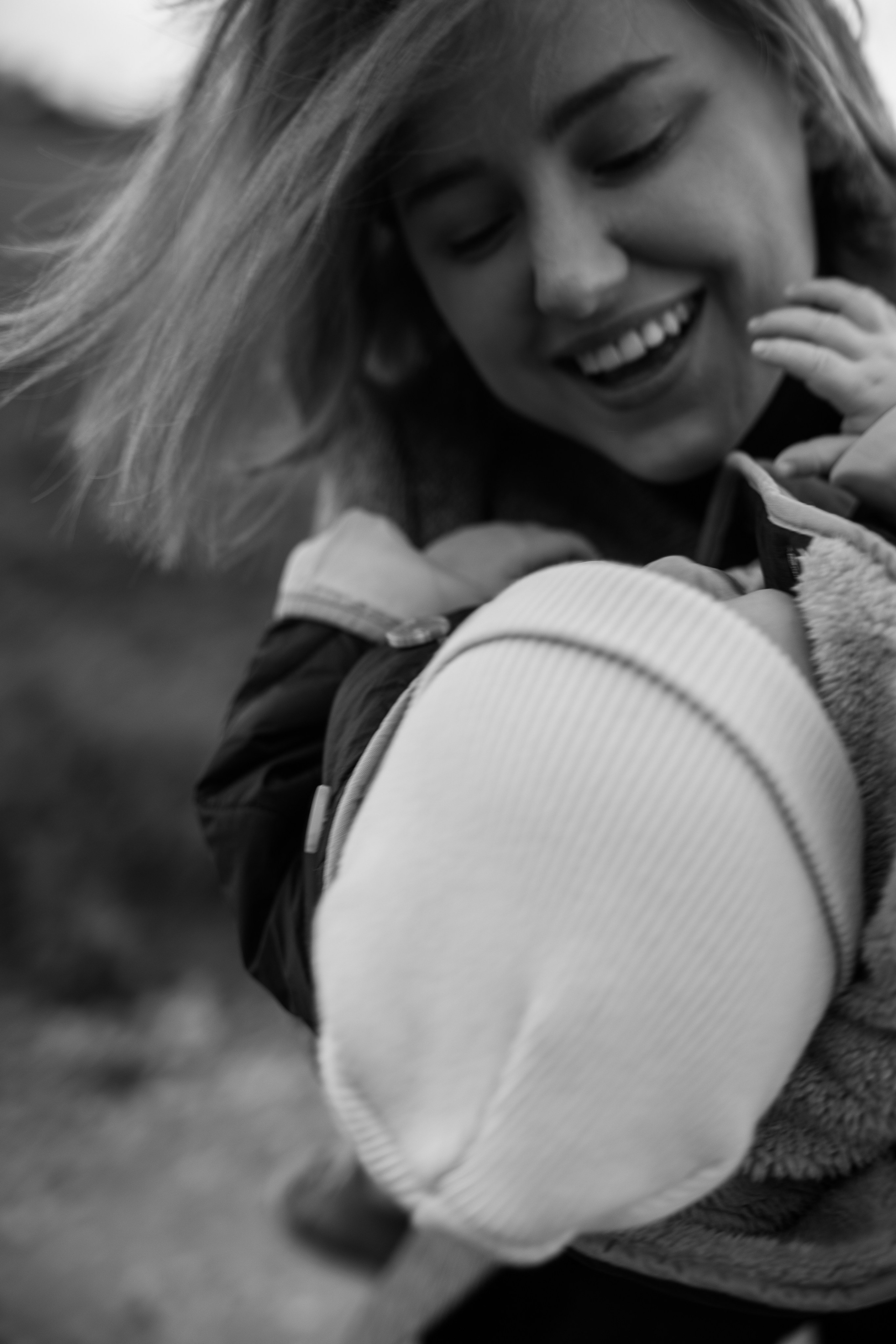 Mother's smile, family portrait