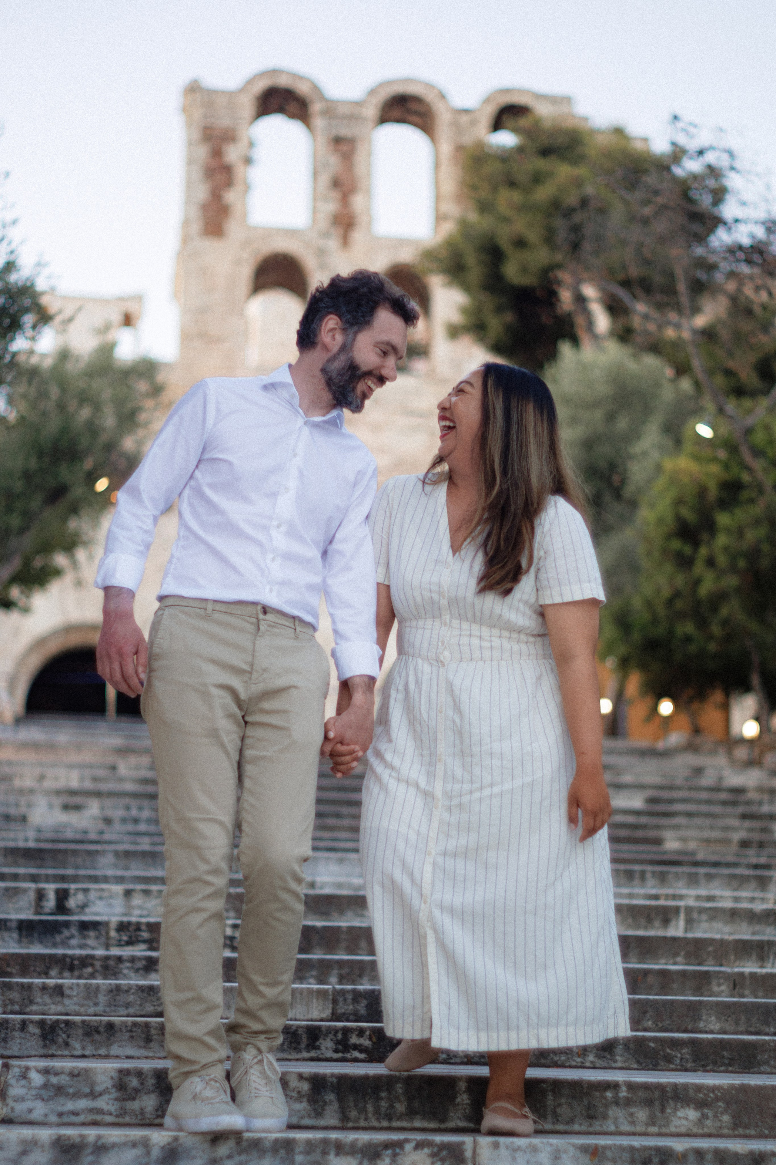 Proposal of Pieter to Vanya in Athens. Photographer in Greece Kristina