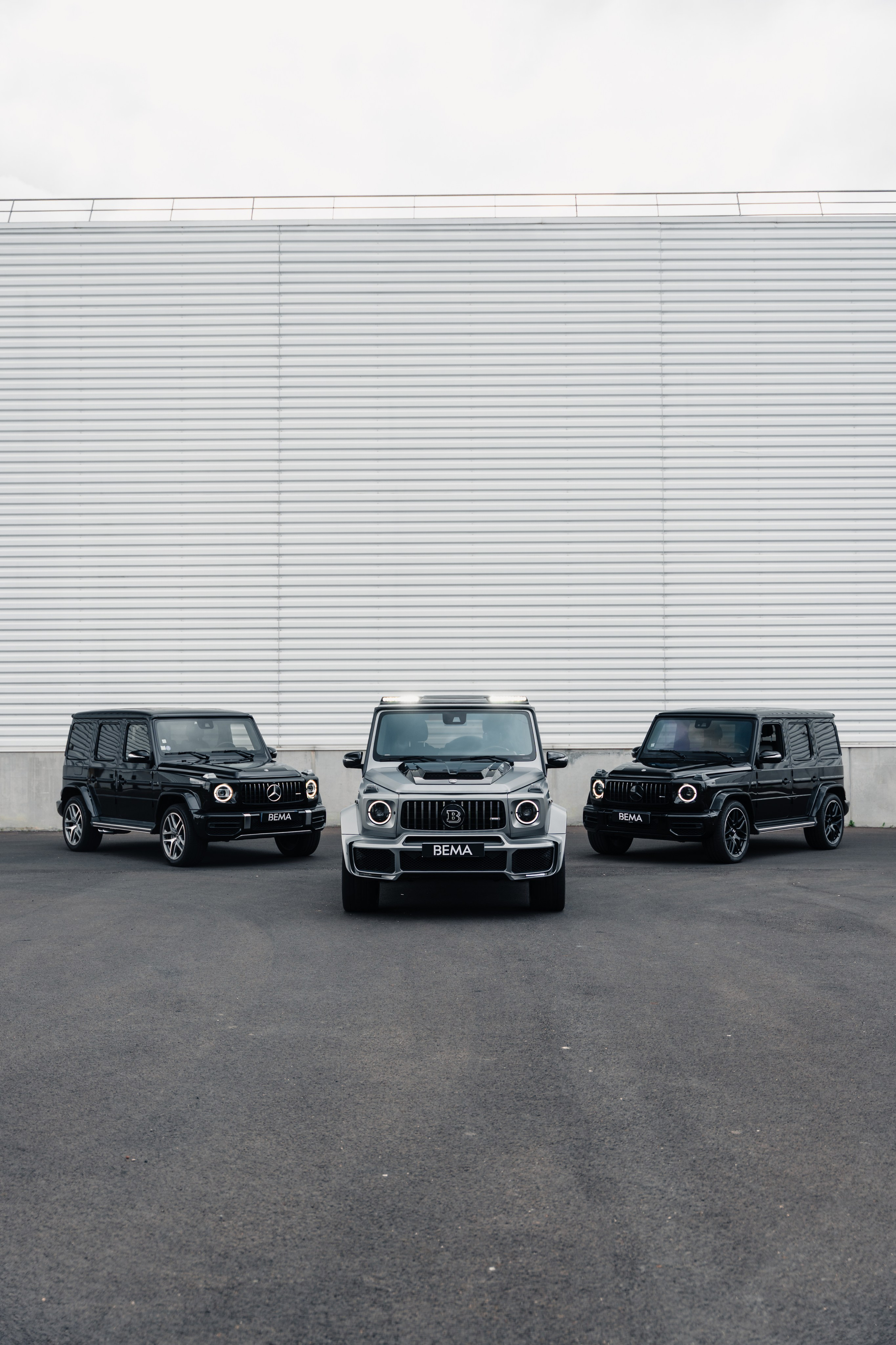 Mercedes G63×3. Photographe de voitures à Paris — Vitalii Motruk